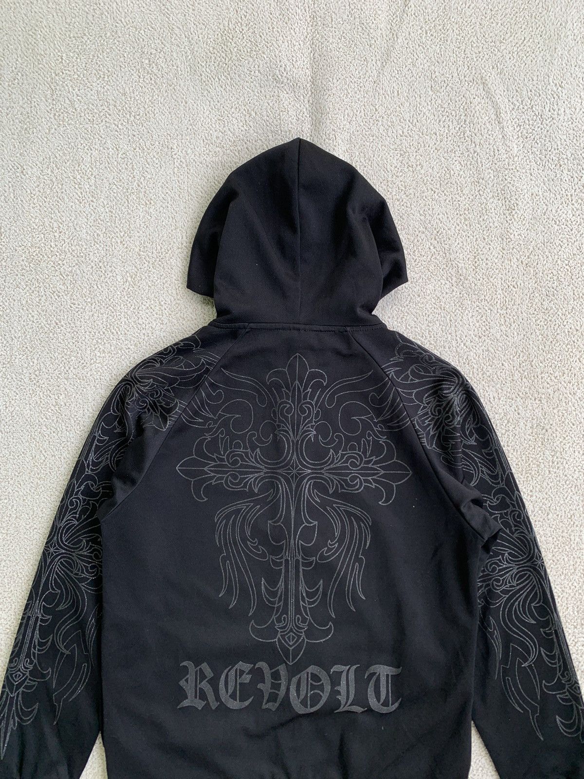 If Six Was Nine × Japanese Brand × Le Grande Bleu (L.G.B.) Vtg Y2k Clash Crossing Revolt Poem Zipper Hoodie Size US L / EU 52-54 / 3 - 5 Thumbnail
