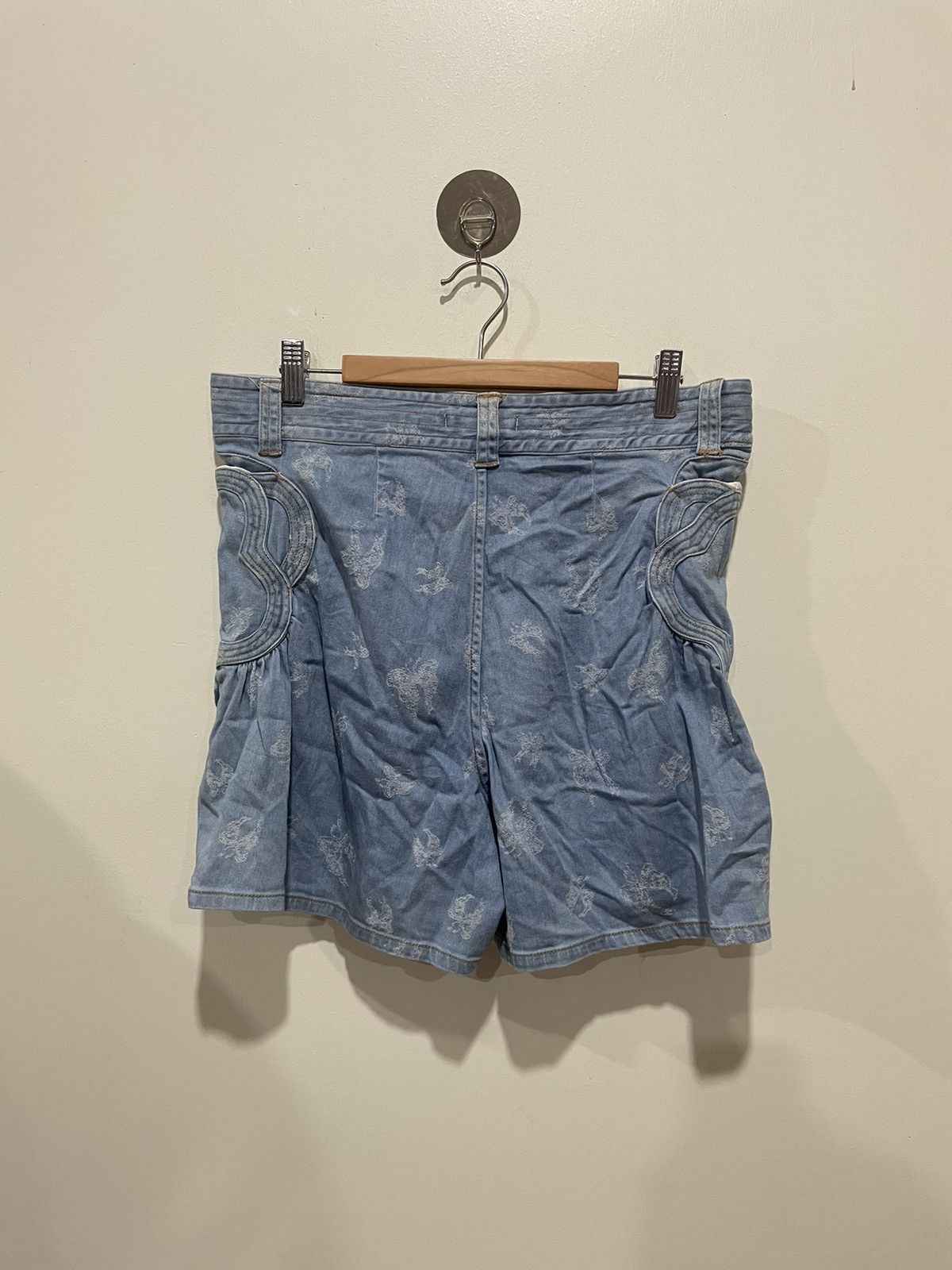 Tsumori Chisato Tsumori Chisato Denim Short Pants Size 32" / US 10 / IT 46 - 2 Thumbnail