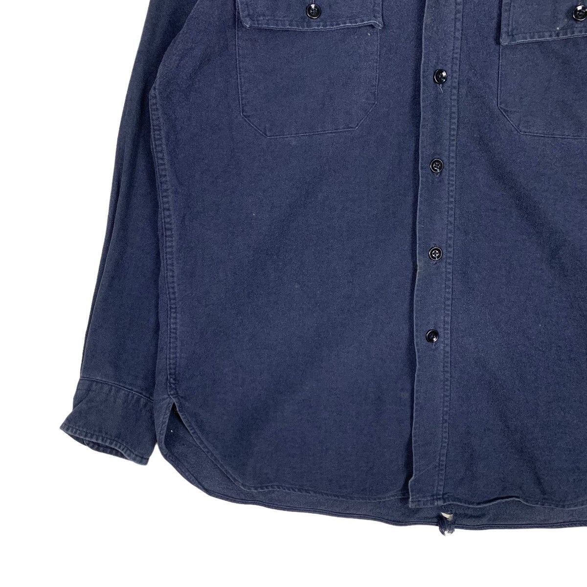 L.L. Bean L.L.BEAN Blue Work Shirt Long Sleeve Button Up #0932-C41 Size US L / EU 52-54 / 3 - 3 Thumbnail