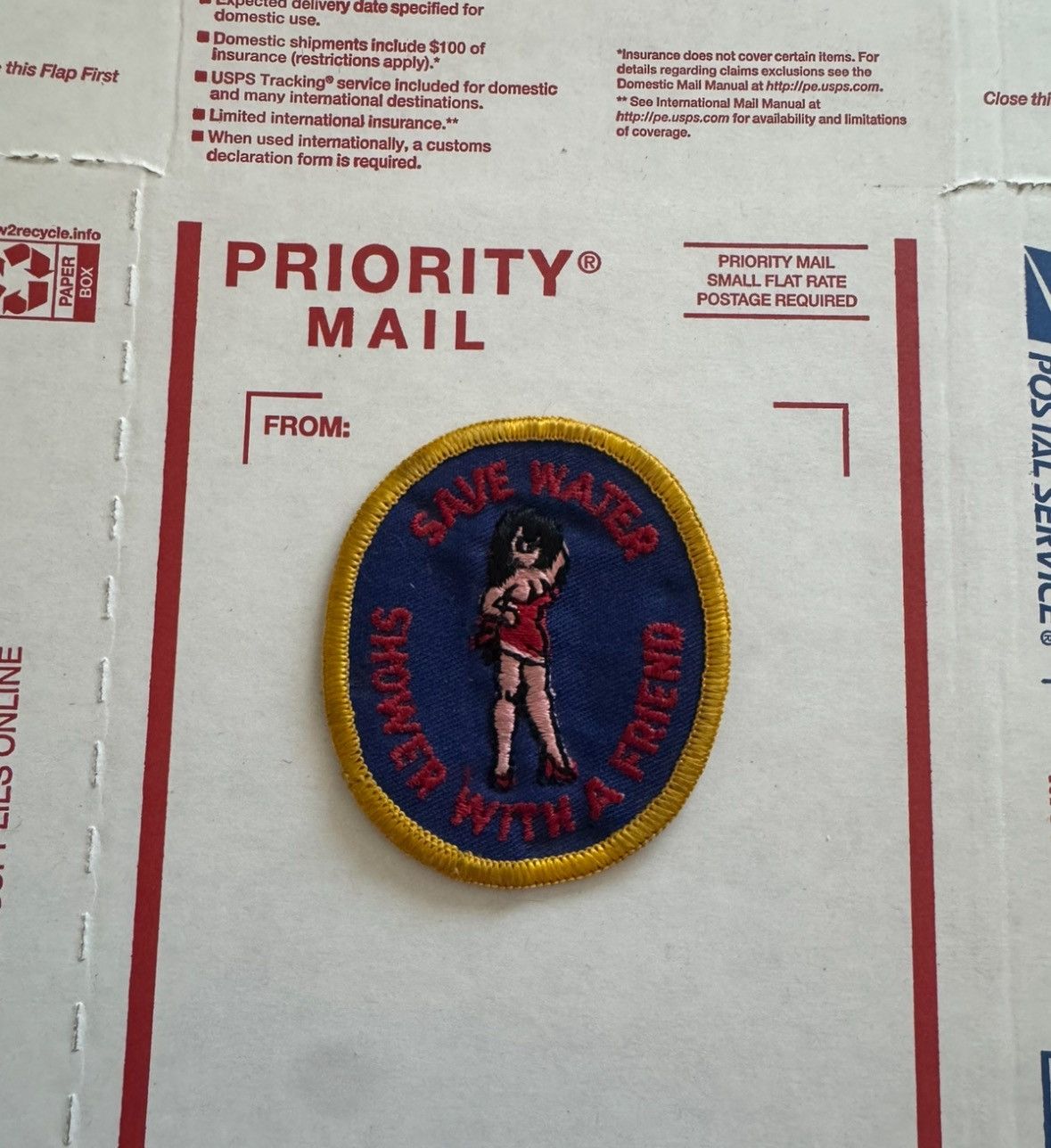 Other Vintage Save Water Shoer With A Friend Cartoon Pinup Patch Size ONE SIZE - 3 Thumbnail