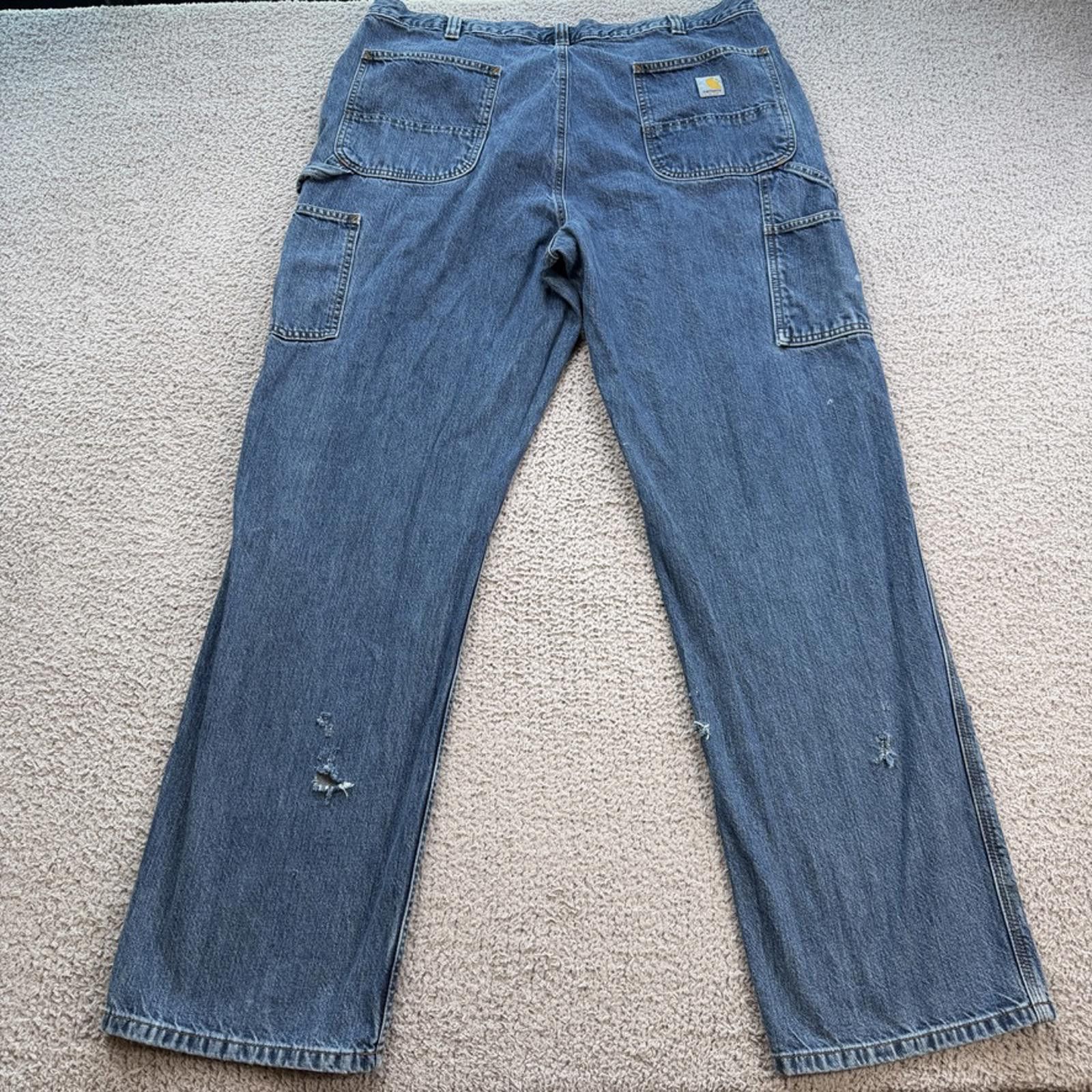 Carhartt Carhartt Loose Fit Carpenter Jeans 40x34 Distressed Paint Size US 40 / EU 56 - 2 Thumbnail