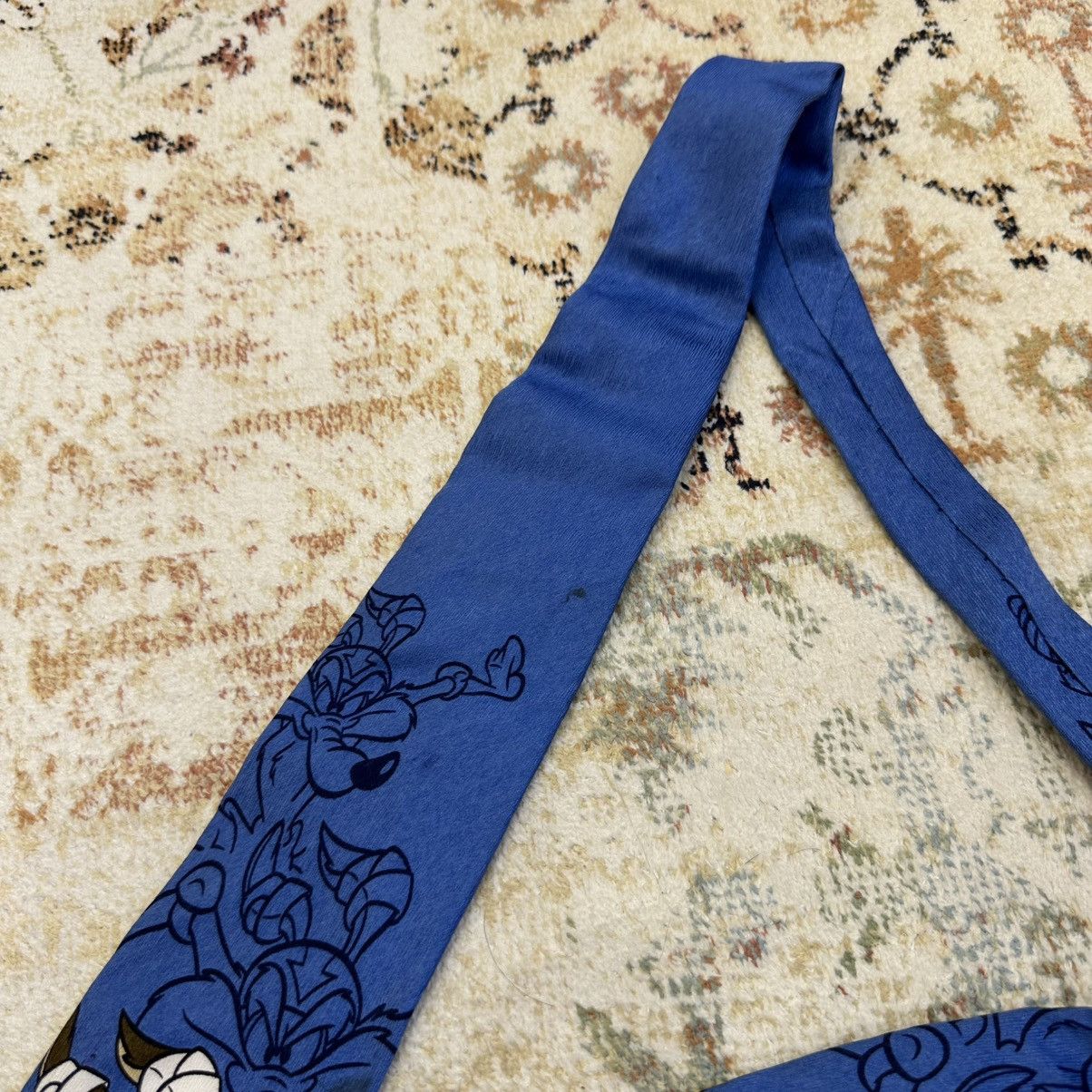 Vintage Vintage Warner Bros Tie 00s Looney Tunes Streetwear Silk Size ONE SIZE - 4 Thumbnail