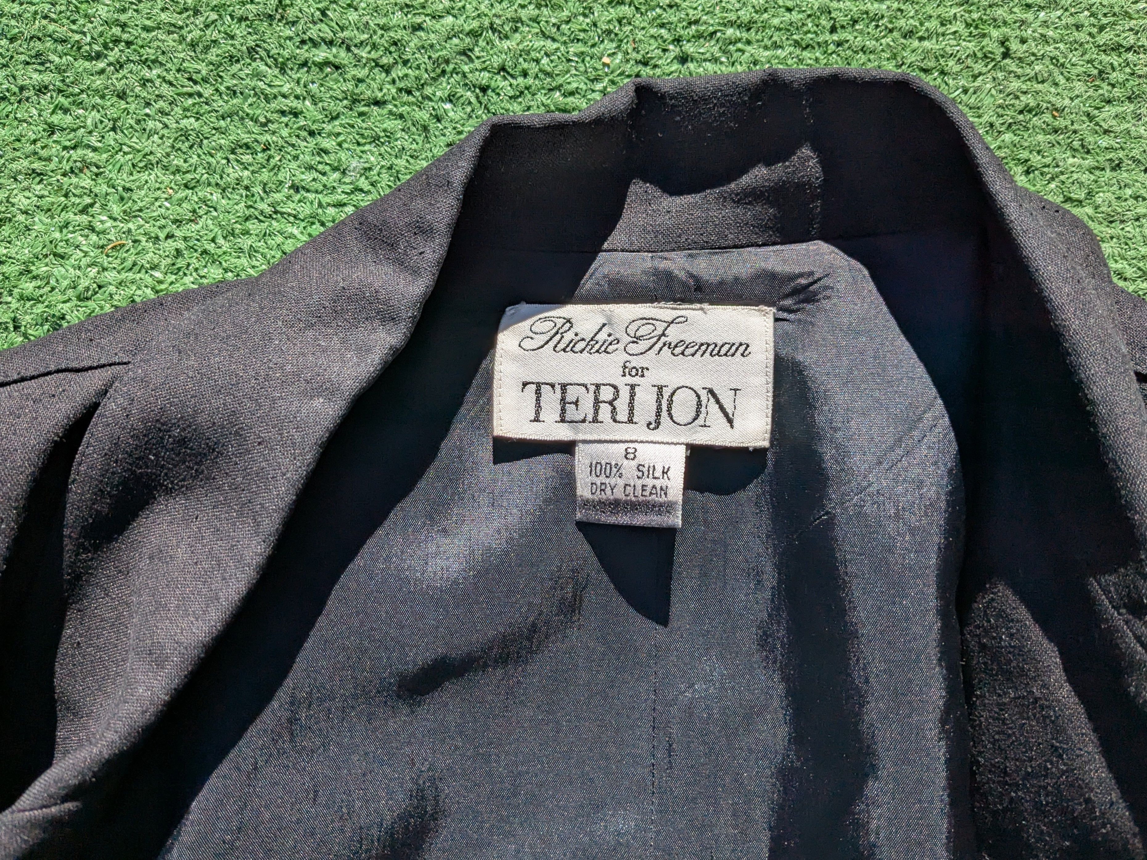 Other VTG Richie Freeman for Teri John Silk Blazer Suit Jacket Size M / US 6-8 / IT 42-44 - 7 Thumbnail
