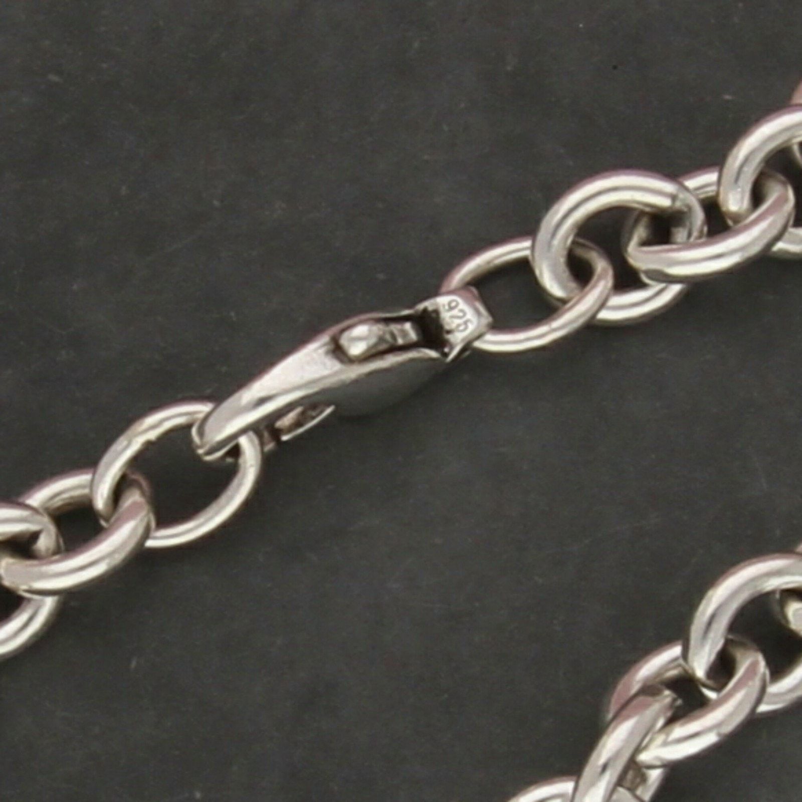 Sterling Silver sterling silver 8mm cable chain bracelet size 7in Size ONE SIZE - 3 Thumbnail