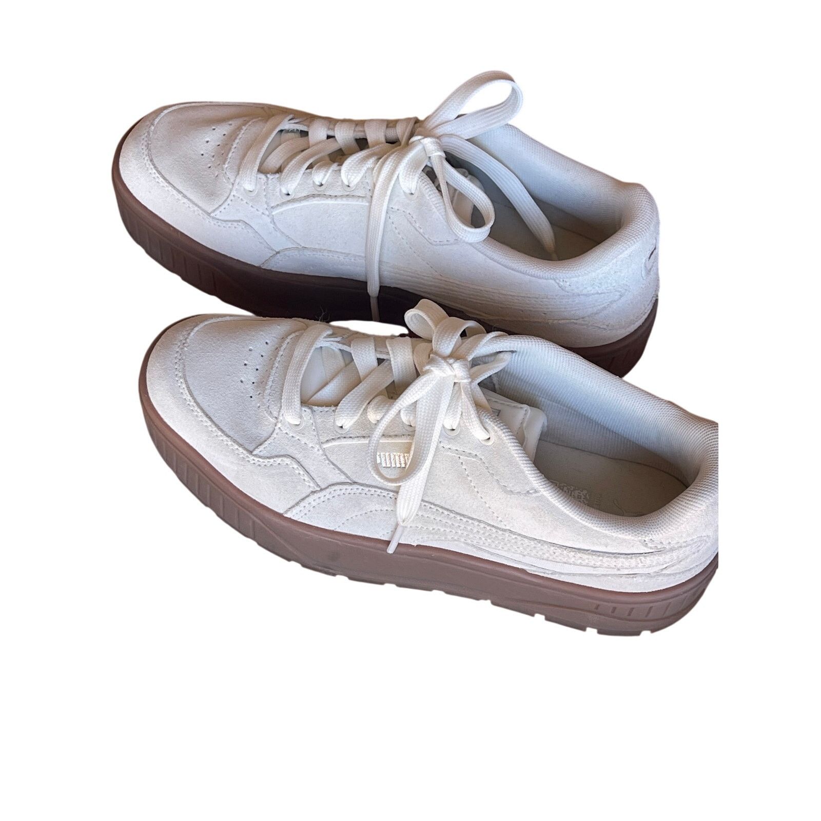 Puma Puma Carina Lift Suede Platform Sneakers Cream Sole Sz 9.5 Size US 9.5 / IT 39.5 - 5 Thumbnail
