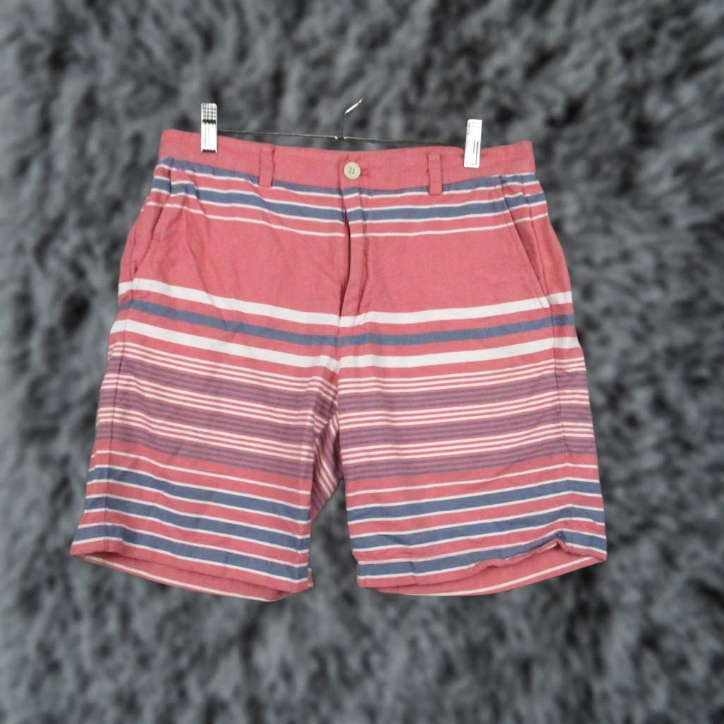 Vineyard Vines Vineyard Vines Shorts Men 32 Flat Front Breaker Short Salmon Blue Stripe Size US 32 / EU 48 - 1 Thumbnail