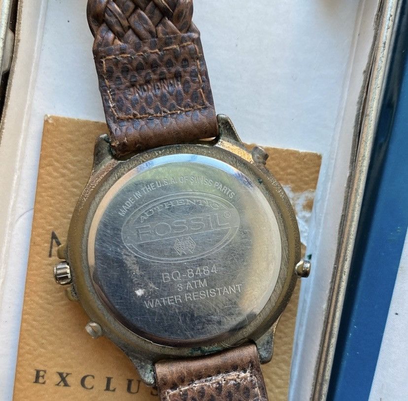 Fossil 1995 FOSSIL CHRONOGRAPH MOON PHASE WATCH BQ-8484 Size ONE SIZE - 6 Thumbnail