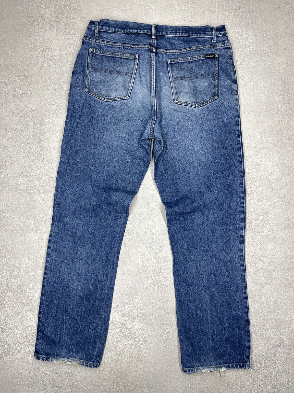 Yves Saint Laurent Vintage Yves Saint Laurent Denim Jeans Blue Y2K Size US 38 / EU 54 - 2 Thumbnail