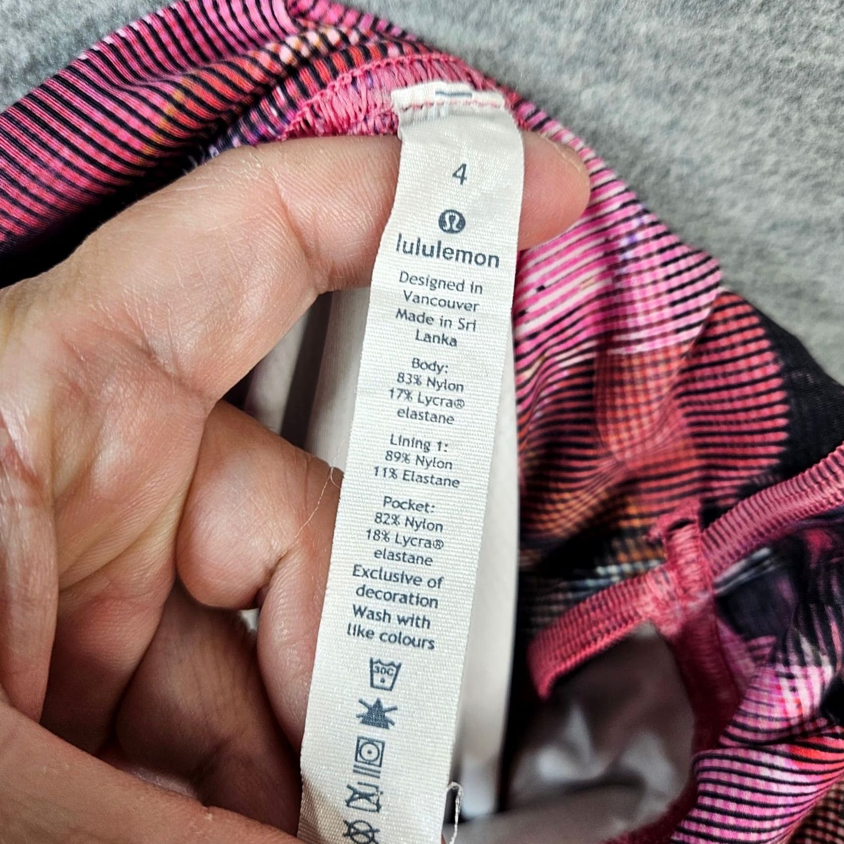 Lululemon Lululemon On Pace Short Sun Dazed Multi Pink Women's Workout Size 4 Size 27" / US 4 / IT 40 - 6 Thumbnail
