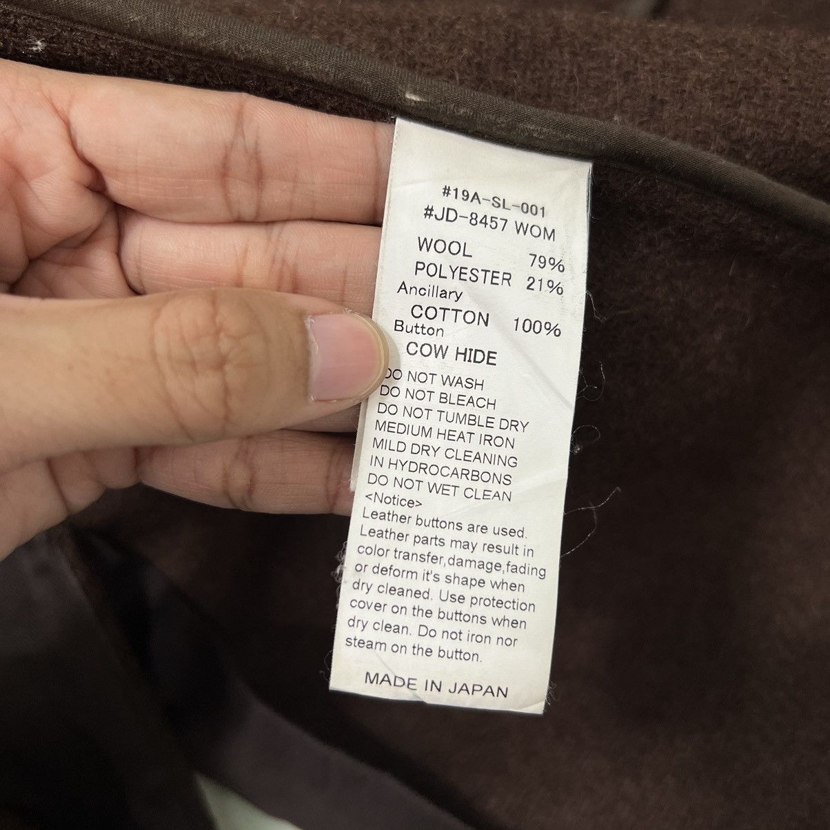 Danton 🔥DANTON WOOL OVERCOAT Size US S / EU 44-46 / 1 - 14 Thumbnail