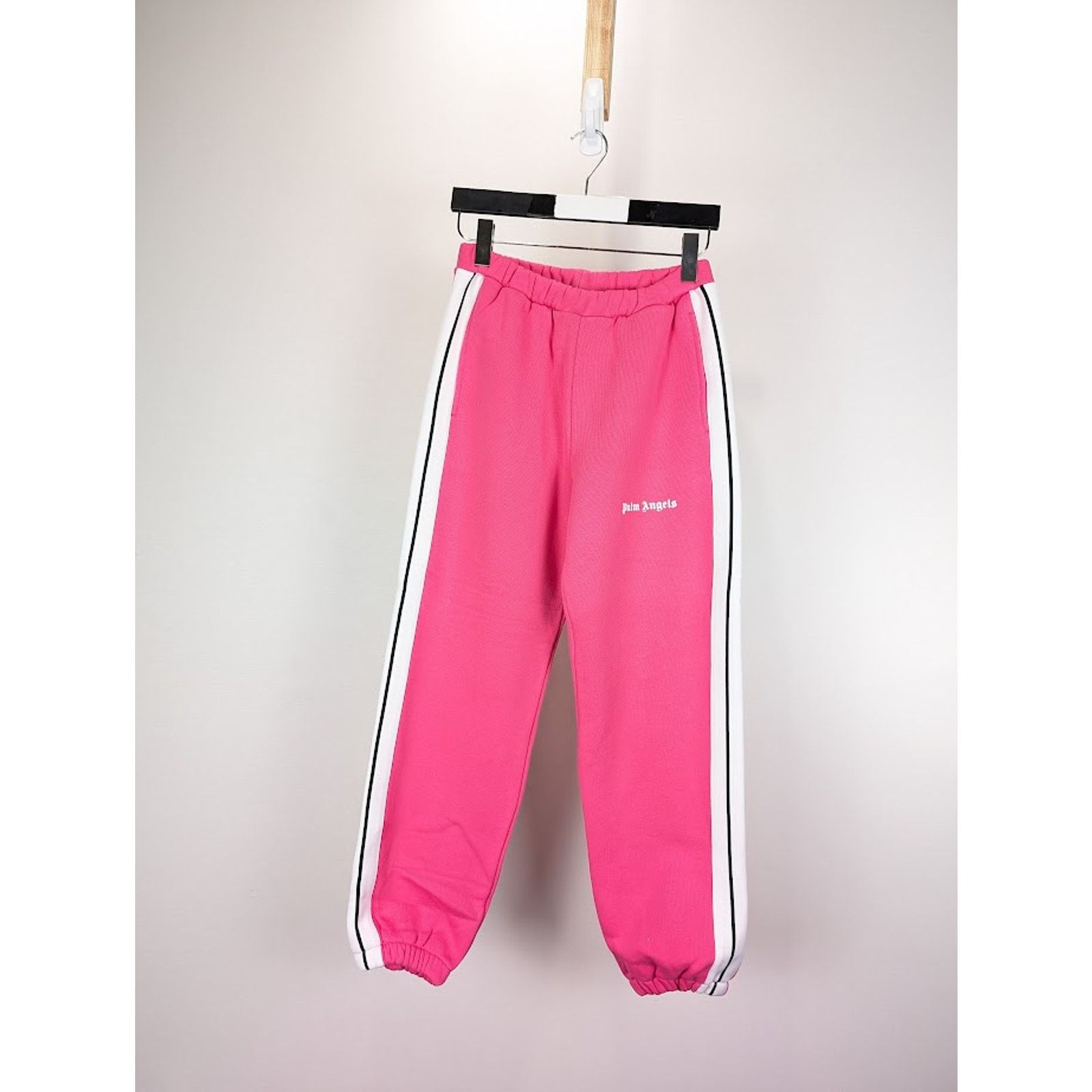 Palm Angels o1rshd1 Classic Logo Sweatpants & Joggers in Fuchsia White Size US 34 / EU 50 - 1 Thumbnail