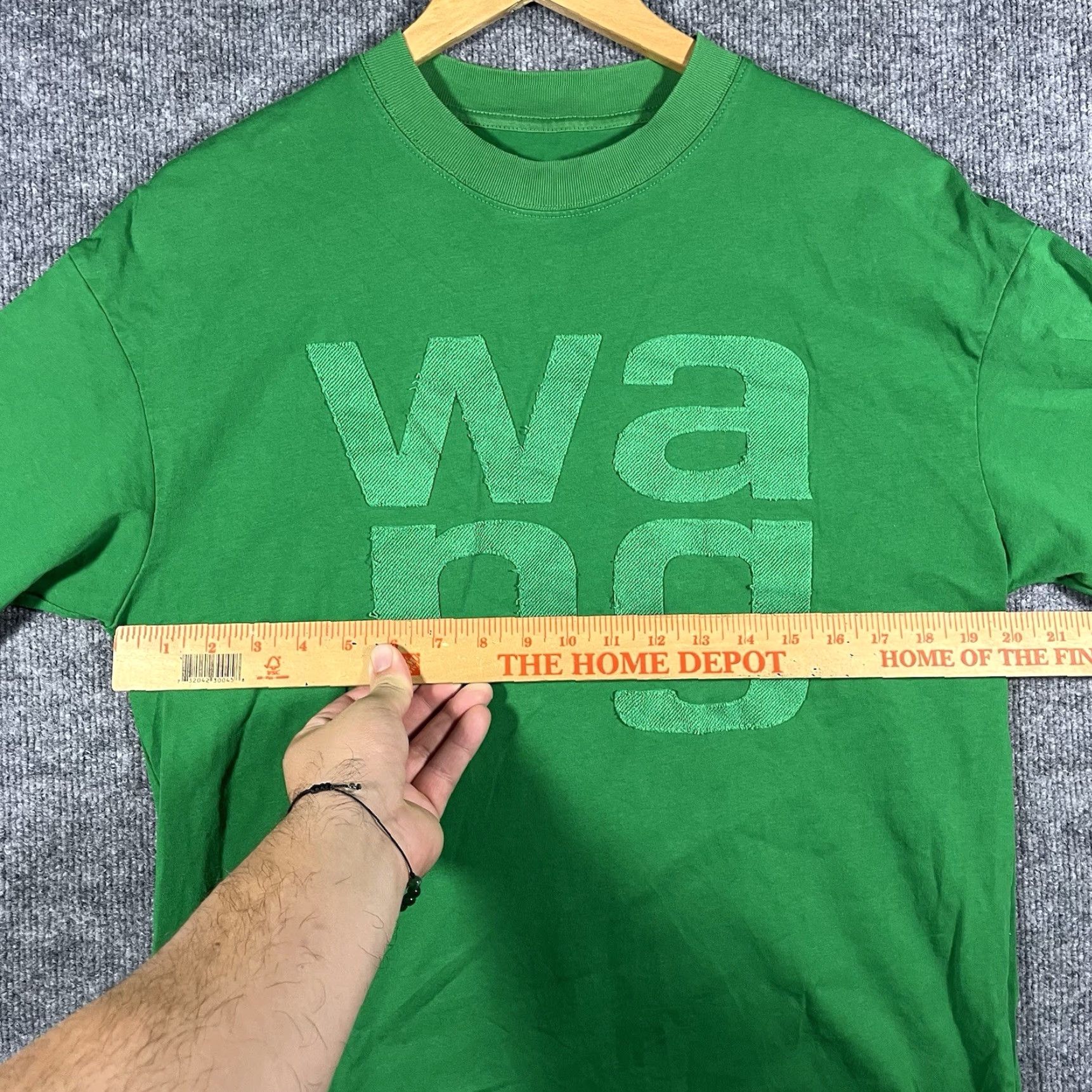 Alexander Wang Alexander Wang Spell Out Stitched Graphic T-shirt S Designer Men T-Shirt Green Rare Small Authentic Size US S / EU 44-46 / 1 - 3 Thumbnail
