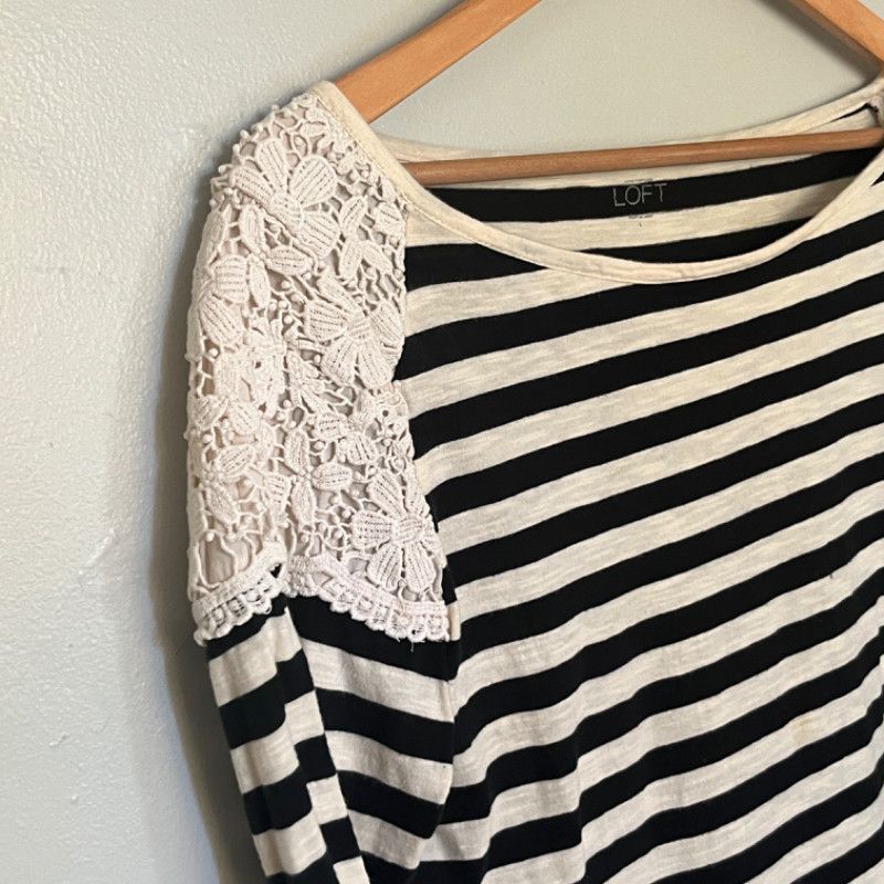 Loft Loft Ann Taylor Stripe Top Size XL / US 12-14 / IT 48-50 - 6 Thumbnail