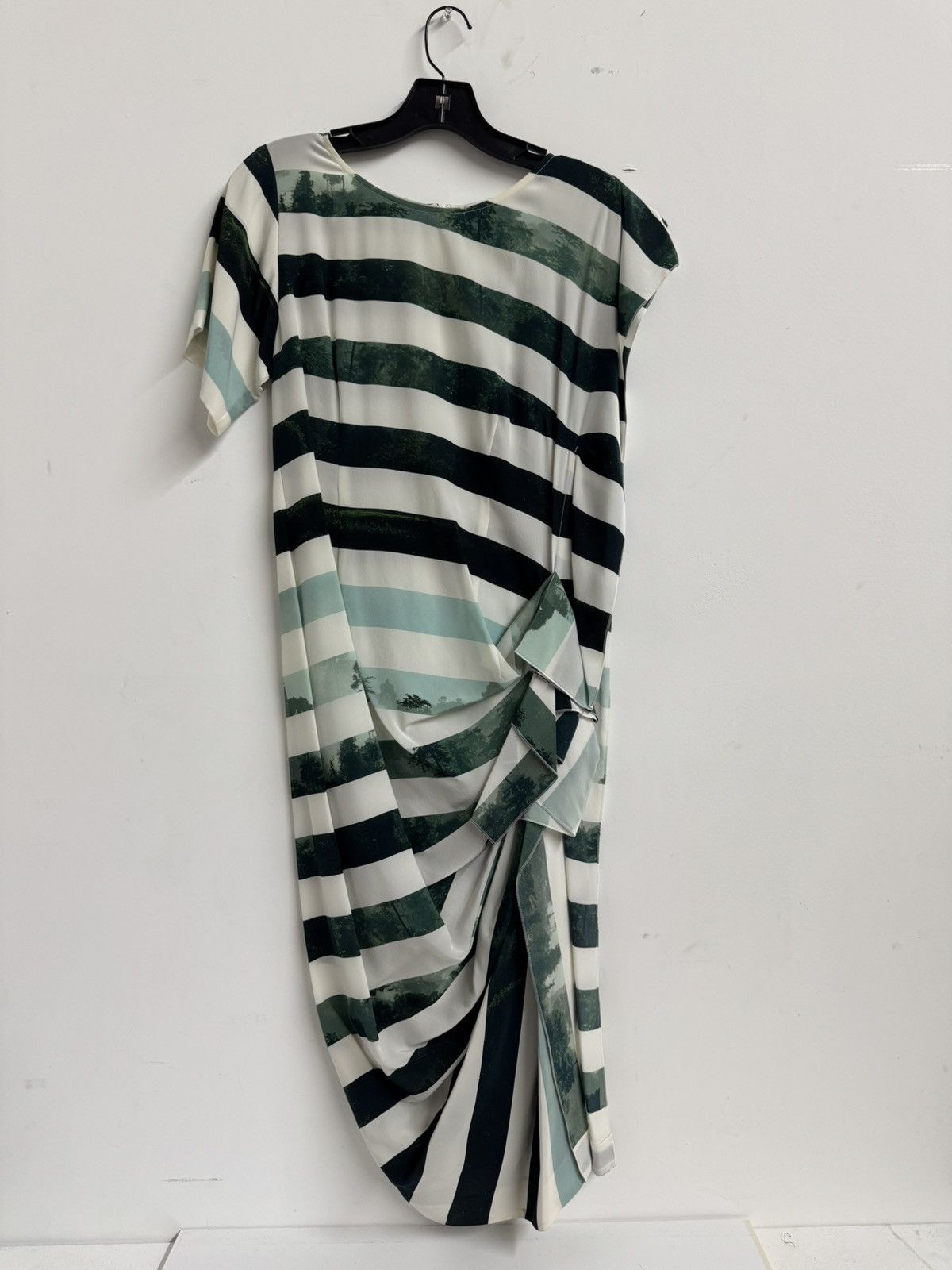 Dries Van Noten Dries Van Noten Forest Print Striped Dress – Size 38 Size S / US 4 / IT 40 - 1 Thumbnail
