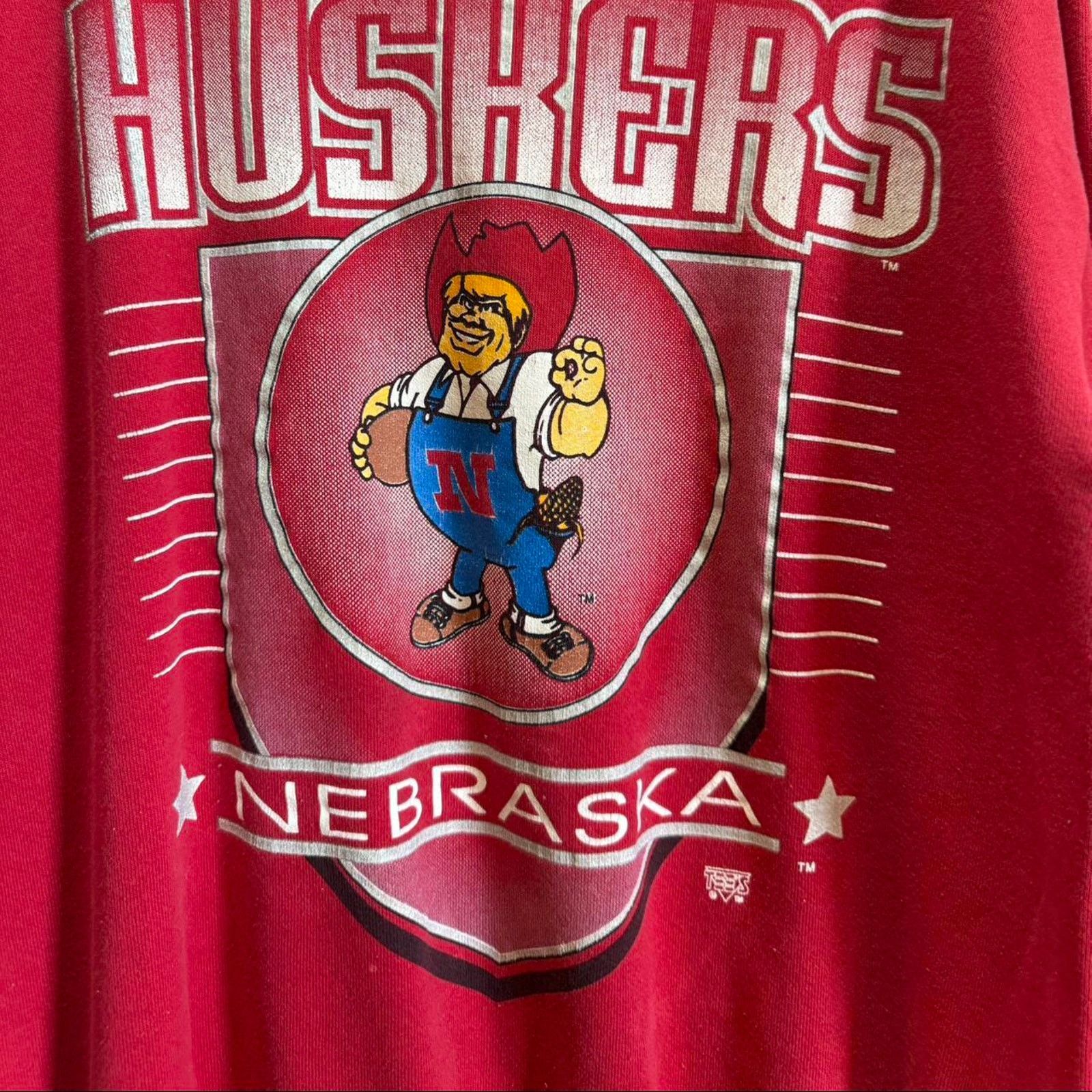Vintage Vintage 90s Nebraska Huskers Herbie Crewneck Size US XL / EU 56 / 4 - 3 Thumbnail