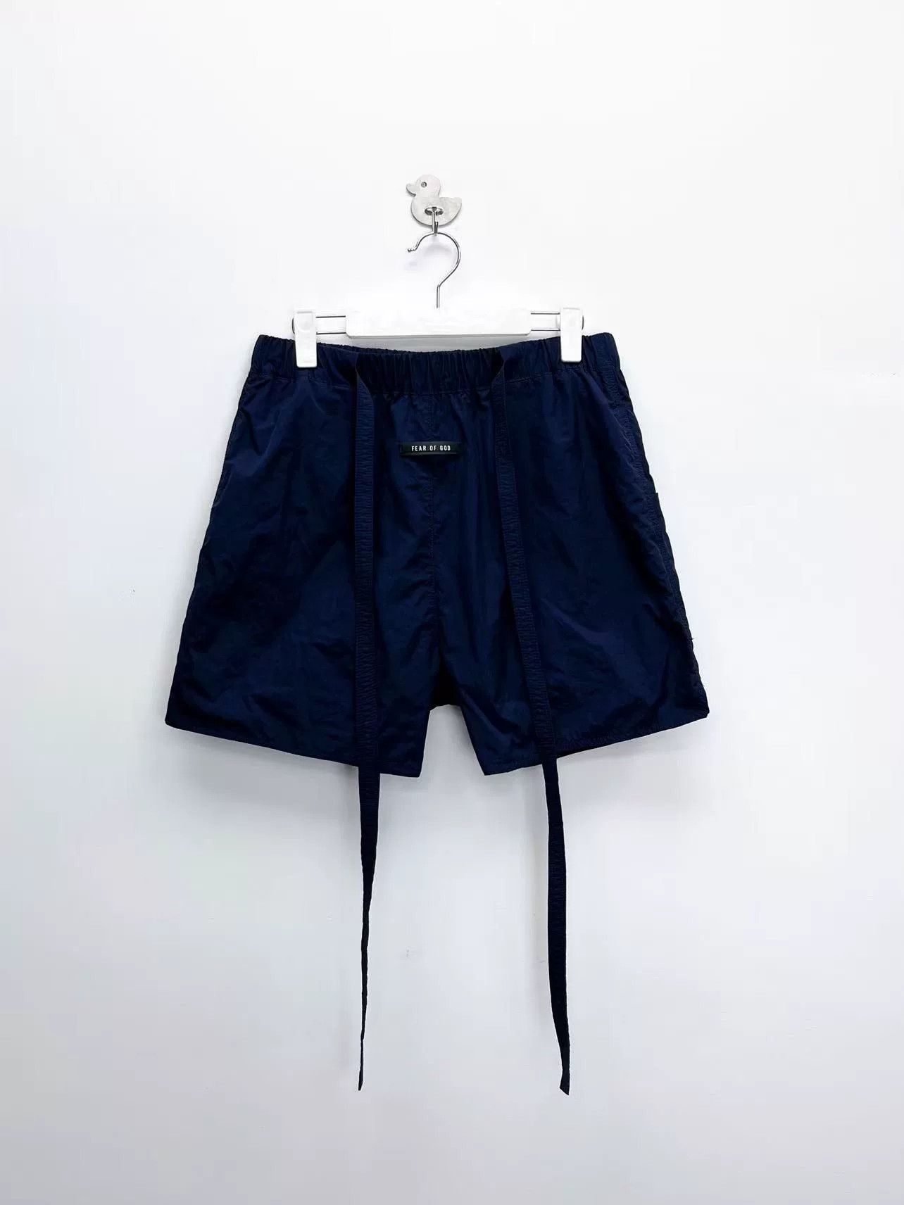 Fear of God fear of god navy logo nylon shorts Size US 32 / EU 48 - 1 Thumbnail
