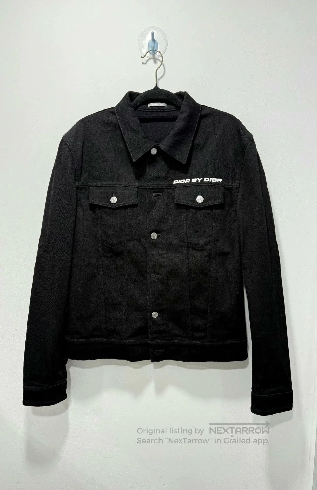 Dior Dior Black Slogan Denim Jacket. Size US M / EU 48-50 / 2 - 1 Thumbnail