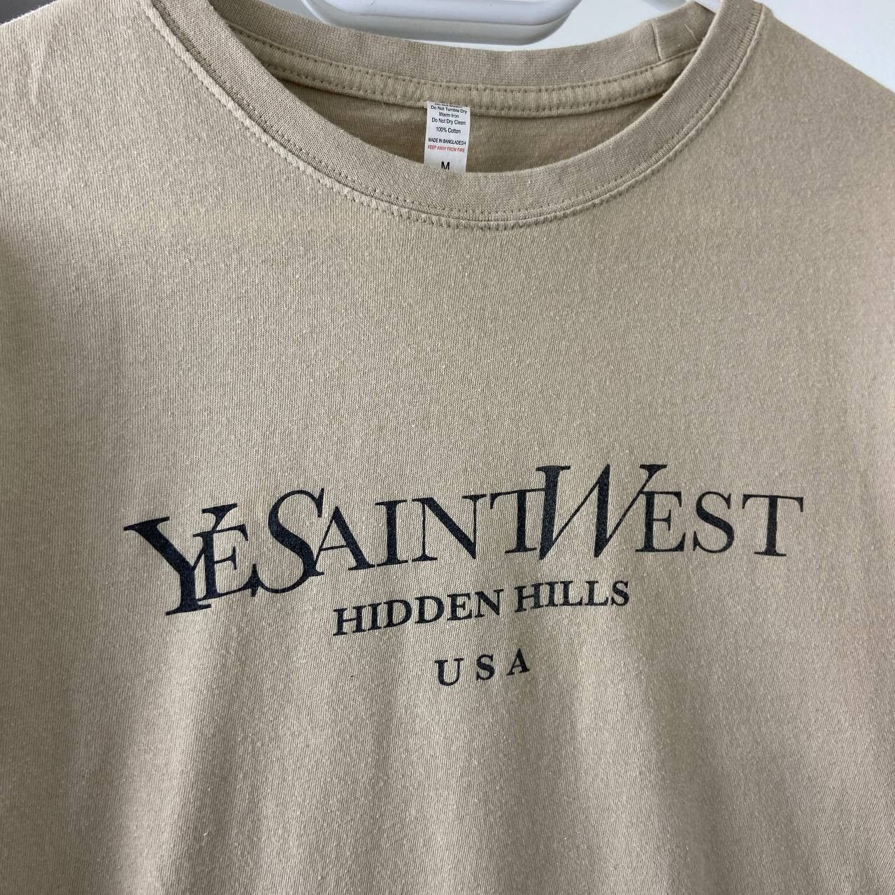 Rap Tees Vintage Y2K YeSaintWest Hidden Hills USA Rap Tour T-Shirt Size US M / EU 48-50 / 2 - 3 Thumbnail