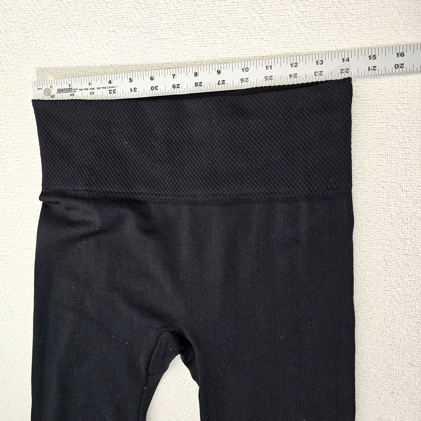 Vintage Maze Womens Pants L Black Knit Elastic Waist Pull On Slim Leg Regular Fit Modern Classic Size 36" / US 14 / IT 50 - 4 Thumbnail