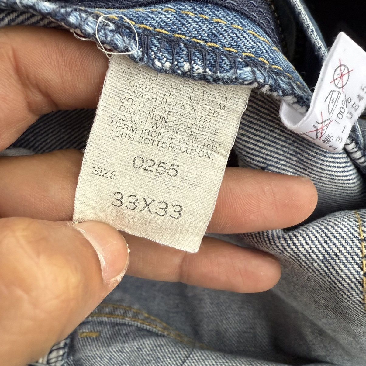 Lee VINTAGE LEE RIDER PAINT FADED JEAN DENIM PANTS Size US 32 / EU 48 - 13 Thumbnail