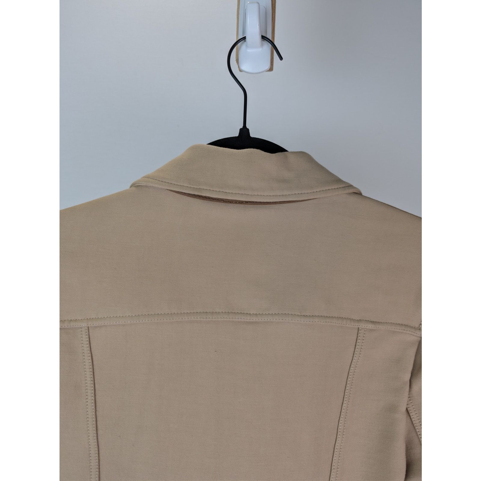 Tom Ford o1rshd1 Stretch Cotton Trucker Jacket in Beige Size US M / EU 48-50 / 2 - 16 Thumbnail