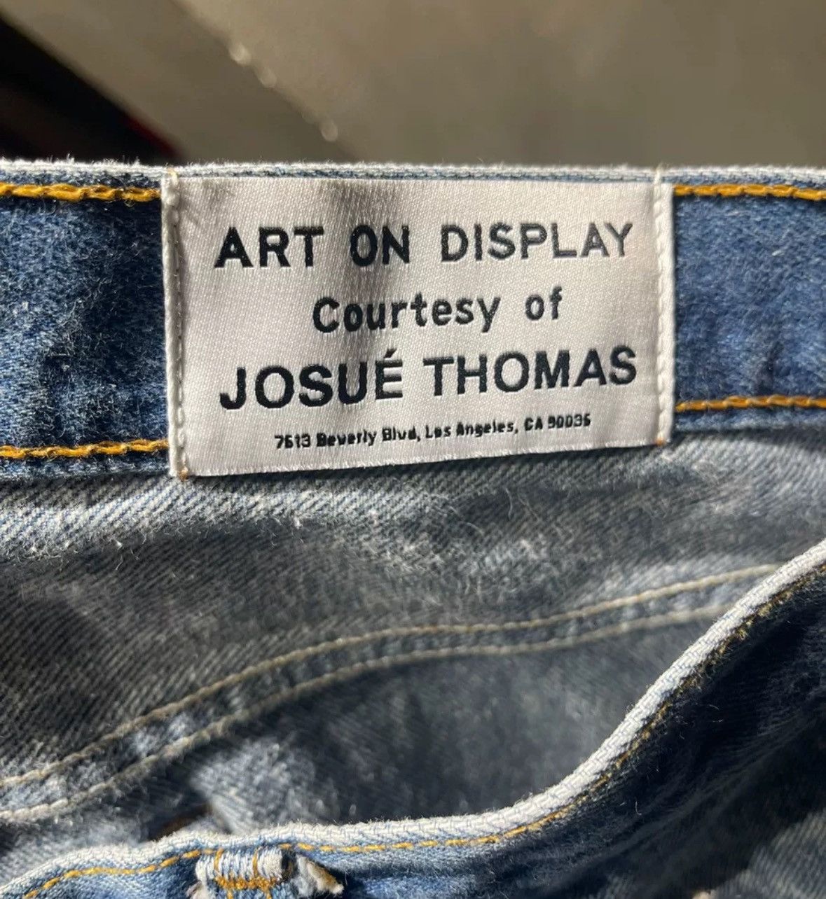 Gallery Dept Destruction of splashed ink horn jeans
