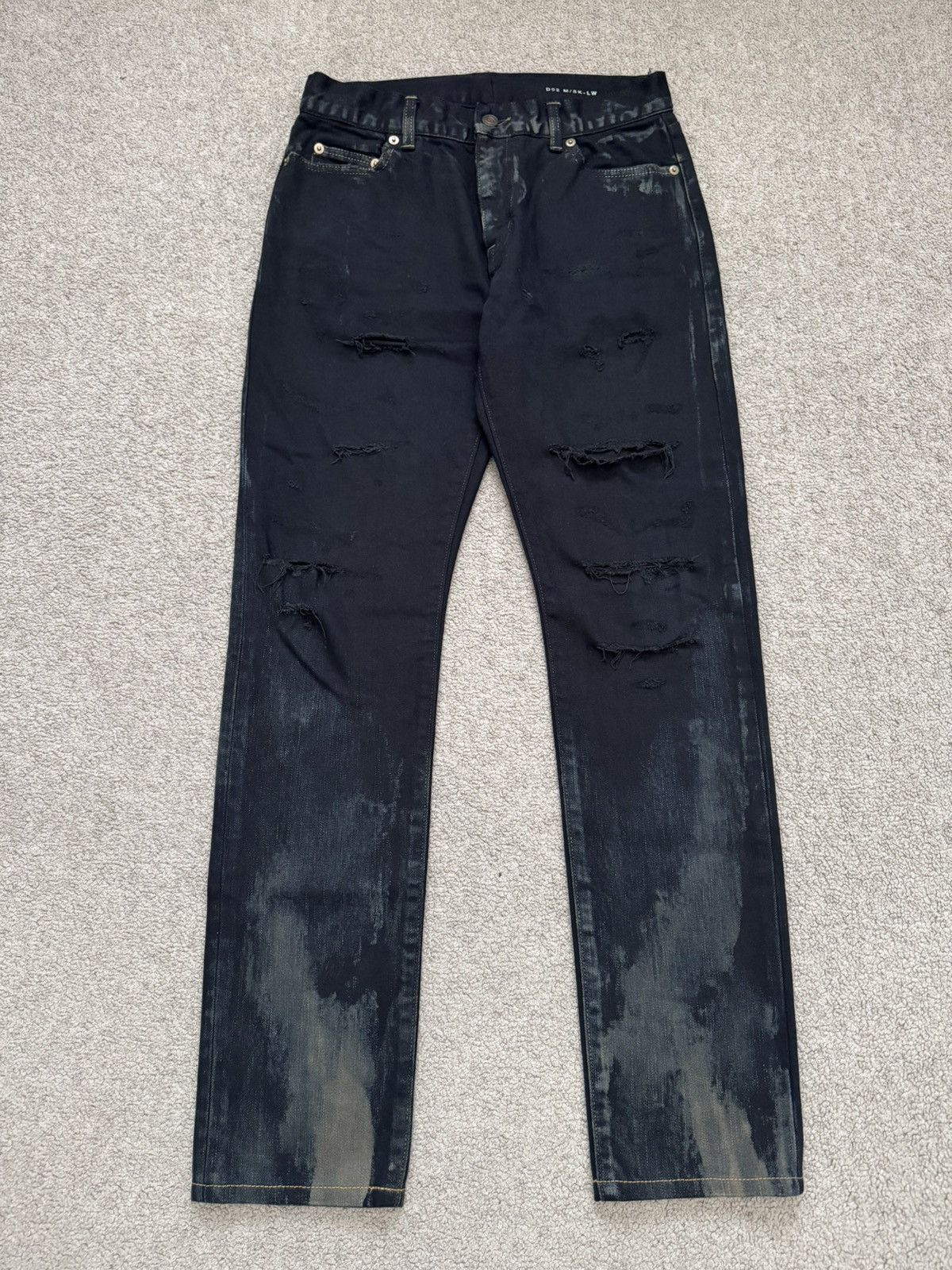 Saint Laurent Paris Saint Laurent FW14 Oil Stain Denim jeans | Grailed
