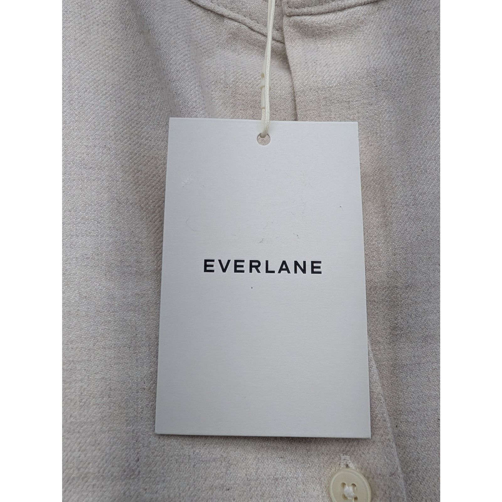 Everlane NWT Everlane Women's Flannel Shirt in Heathered Oat size Med Size S / US 4 / IT 40 - 4 Thumbnail