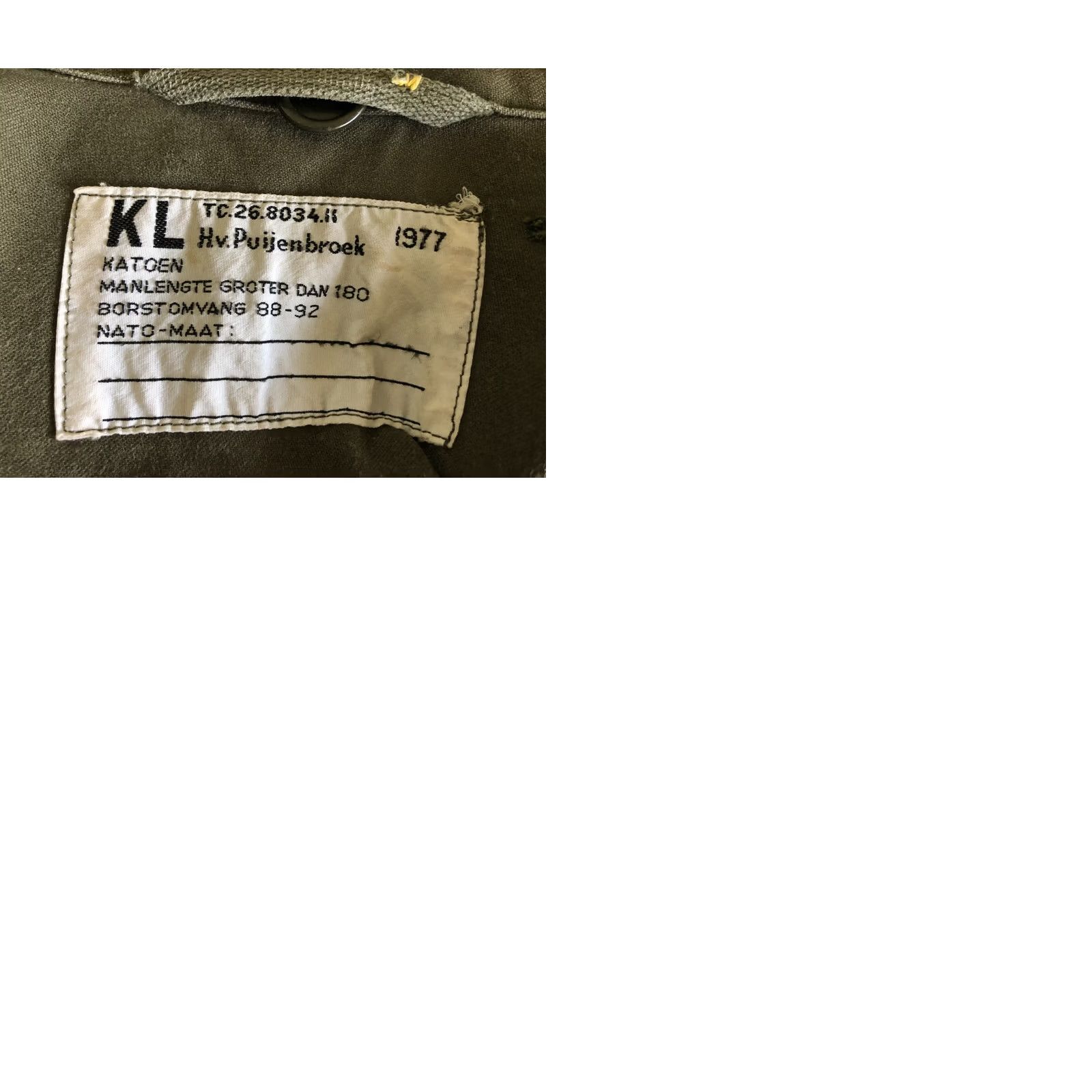 Olive Vintage Navy Military Jacket S Olive Green Cotton Front Pockets Epaulettes Mens Size S/M Vintage Military Jacket Size US S / EU 44-46 / 1 - 9 Thumbnail