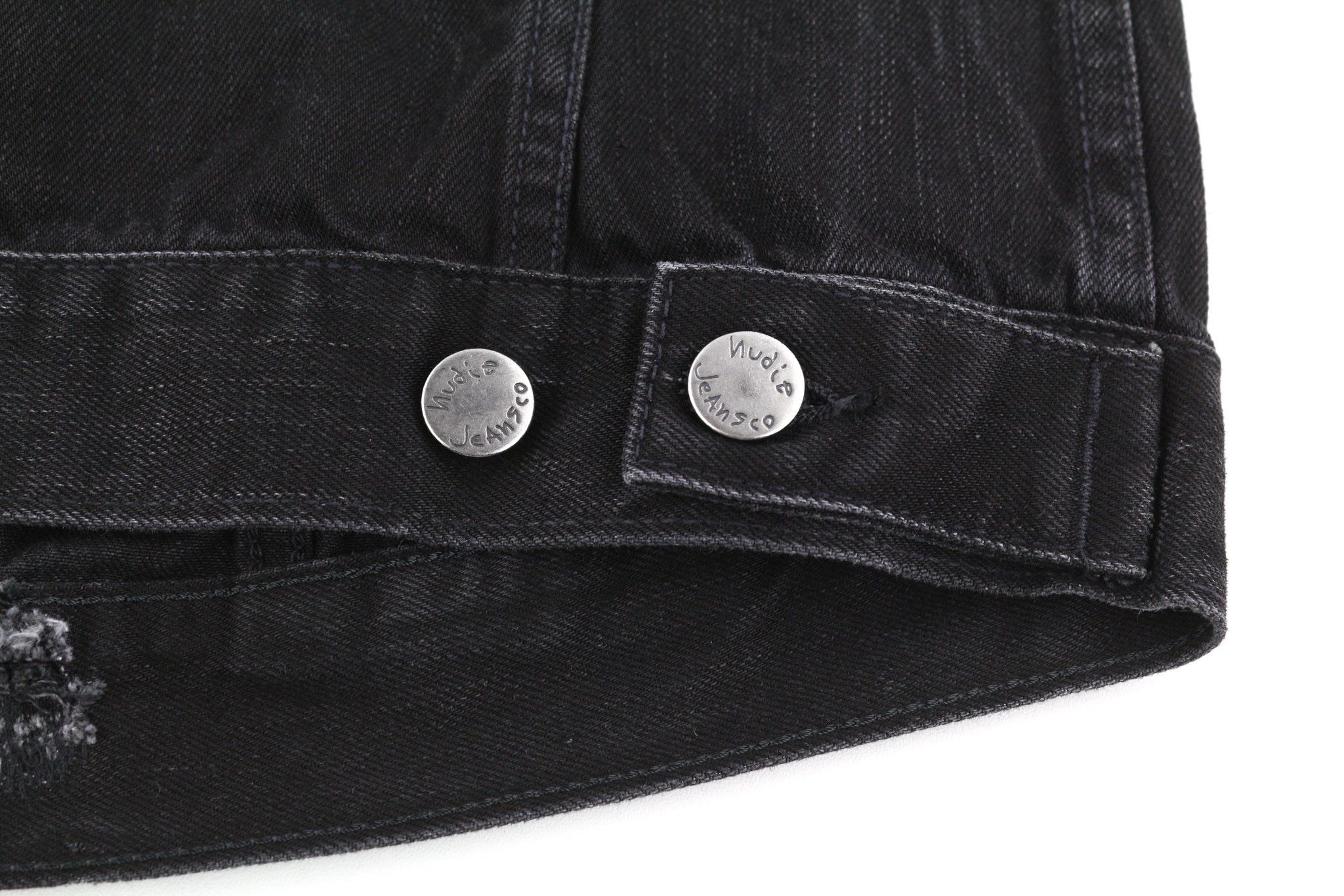 Nudie Jeans BILLY S Black Lotus Organic Polo Collar Denim Jacket 81963 Size US S / EU 44-46 / 1 - 7 Thumbnail