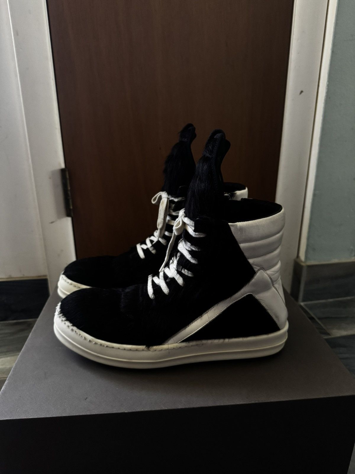 Rick Owens Rick Owens Pony hair Geobaskets Size US 9 / EU 42 - 3 Thumbnail