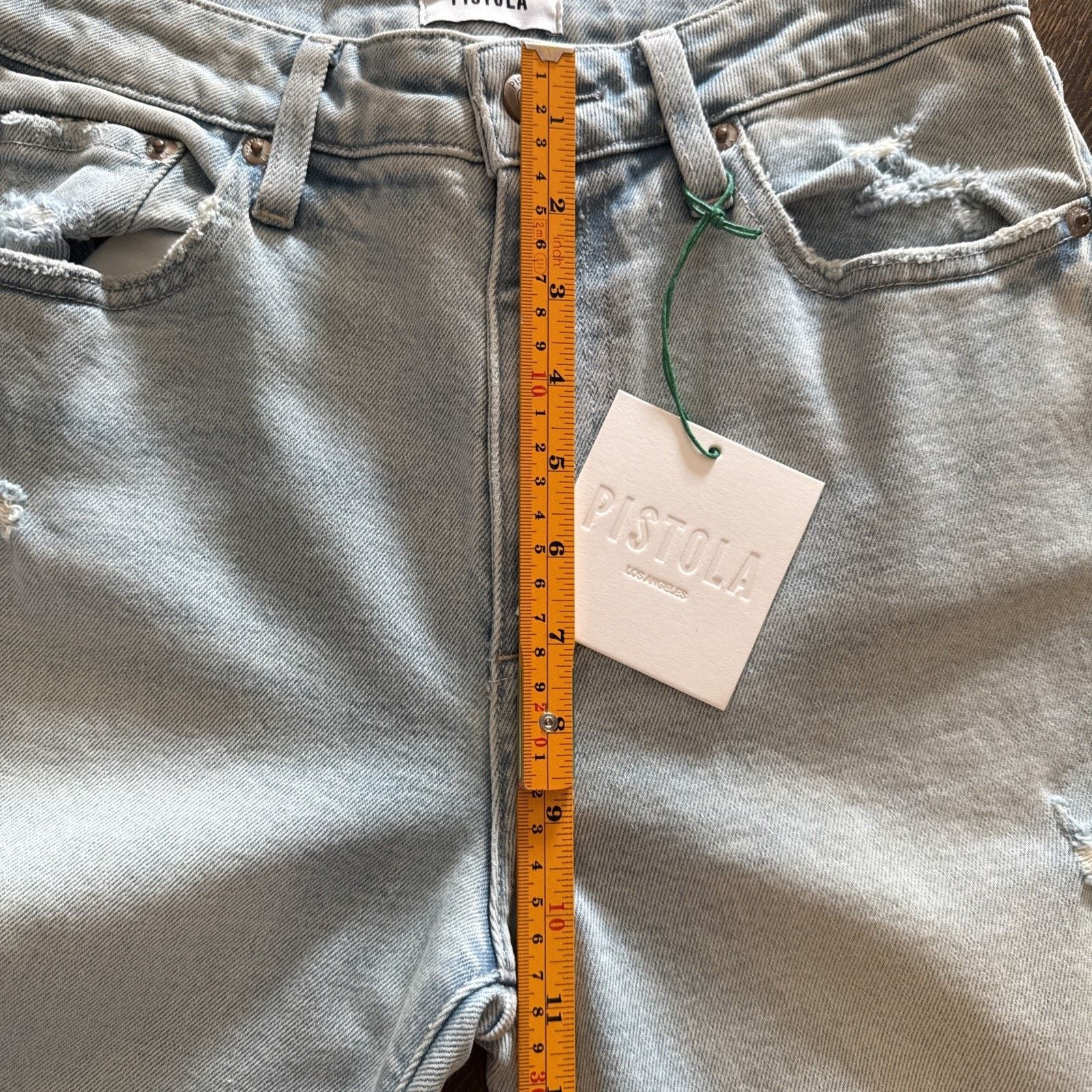 Pistola Pistola Charlie Straight Leg Jeans High Rise Distressed Hem Size 26" / US 2 / IT 38 - 7 Thumbnail