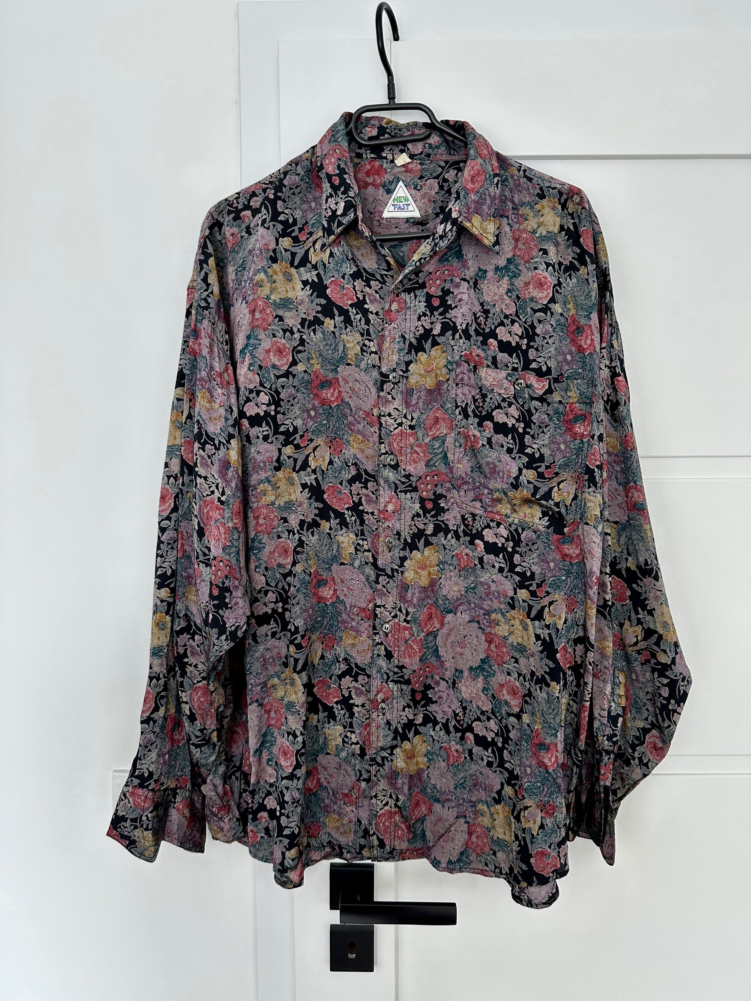 Vintage New Fast floral viscose hawaiian shirt long sleeve Size US L / EU 52-54 / 3 - 1 Thumbnail