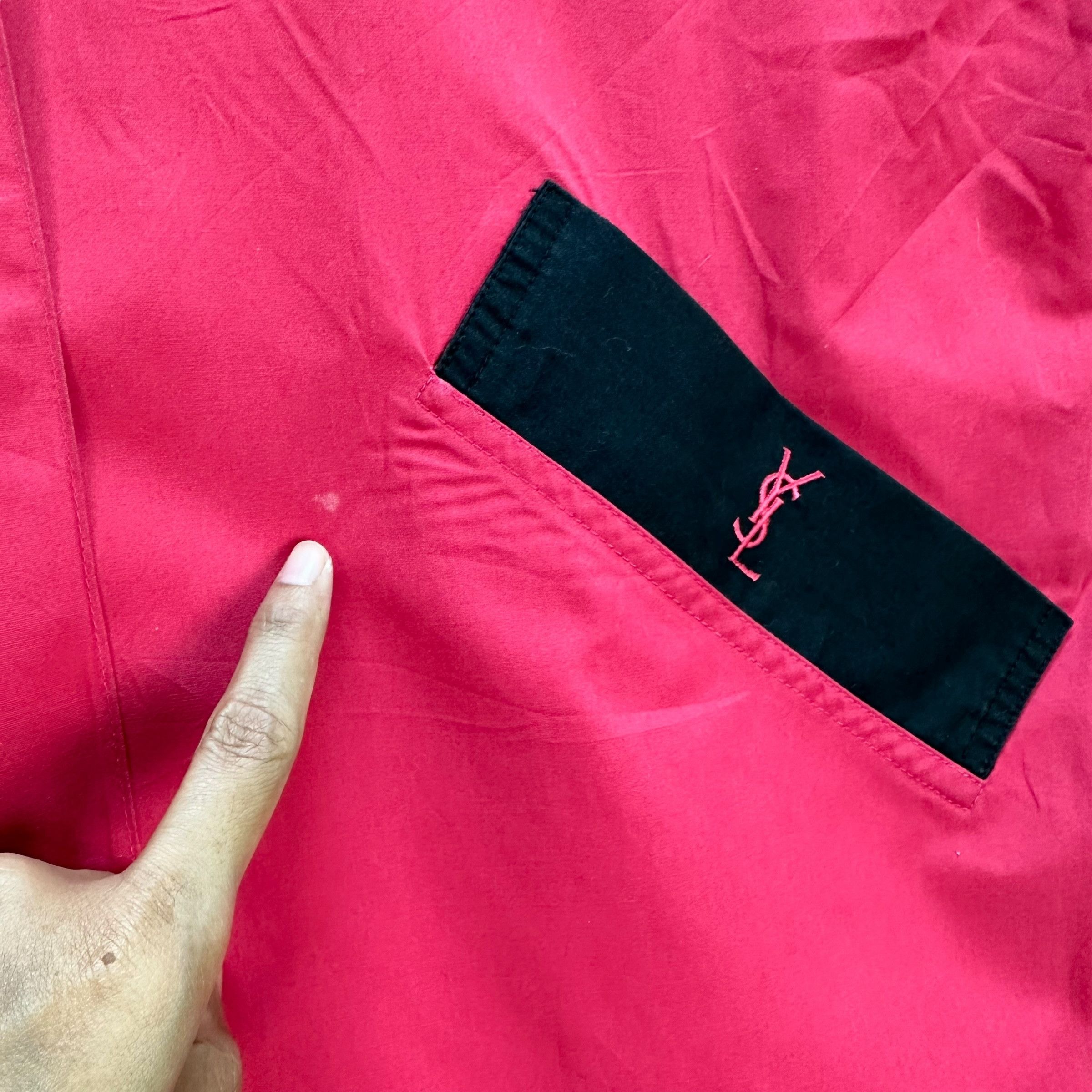 Yves Saint Laurent YVES SAINT LAURENT Small Logo Button Pink Jacket #A56-1296 Size M / US 6-8 / IT 42-44 - 4 Thumbnail