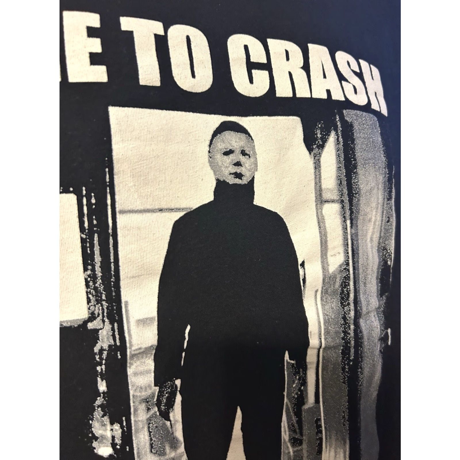 Vintage Here To Crash The Party Halloween 2 Michael Myers Shirt Men 2XL Black Graphic Size US XXL / EU 58 / 5 - 5 Thumbnail