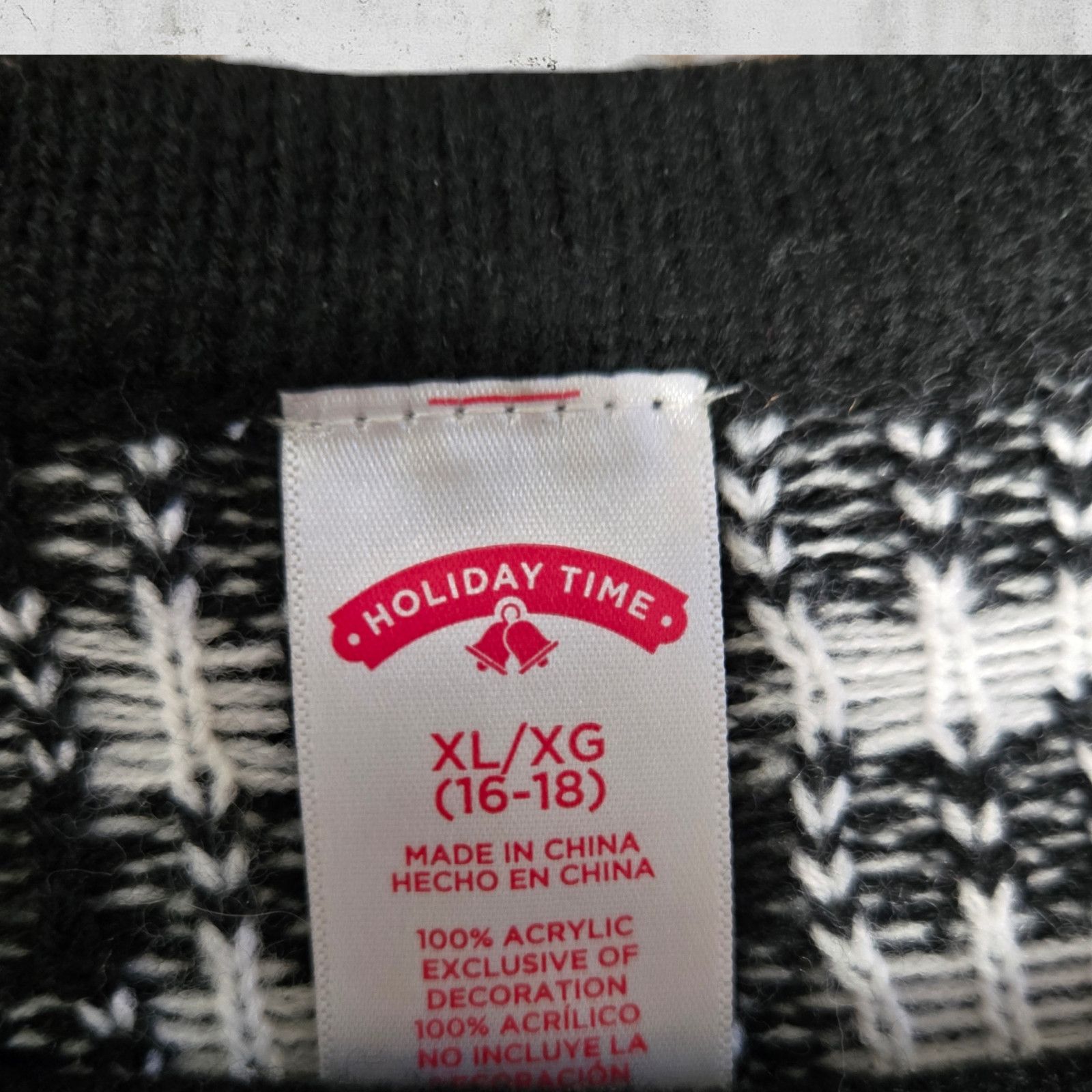 Other Black Plaid Ugly Christmas Sweater Size XL Size XL / US 12-14 / IT 48-50 - 3 Thumbnail