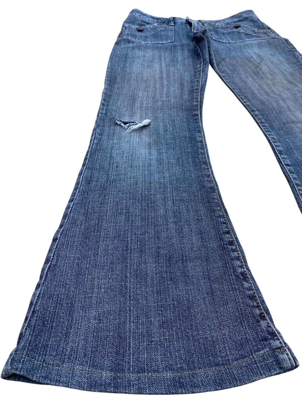 Japanese Brand Japanese Brand Faded Flare Style Jeans Size US 30 / EU 46 - 6 Thumbnail