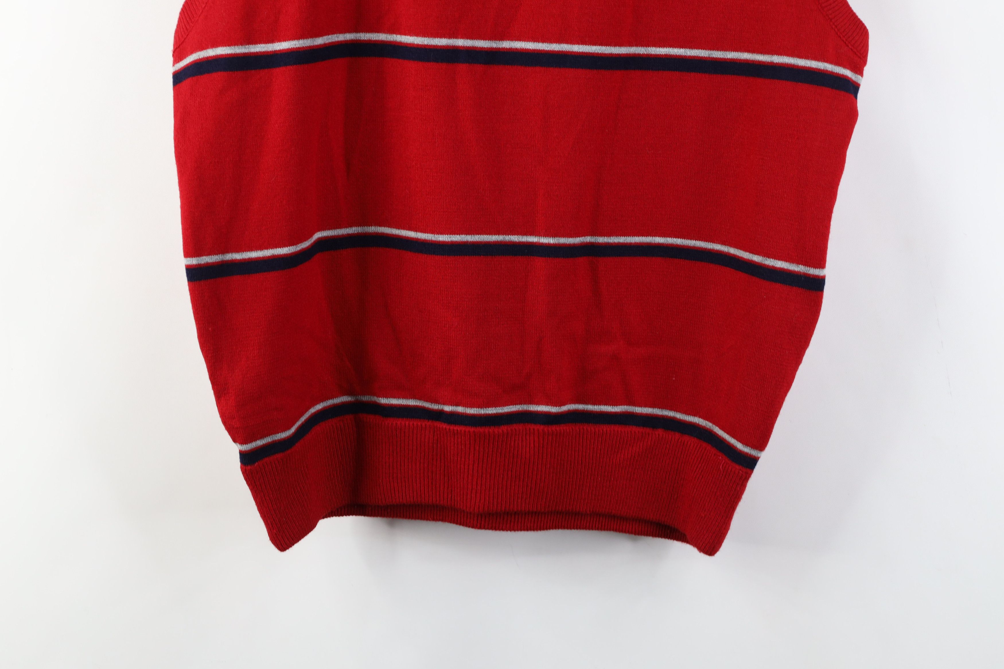 Vintage Vintage 70s Streetwear Knit Striped V-Neck Sweater Vest Size S / US 4 / IT 40 - 10 Thumbnail