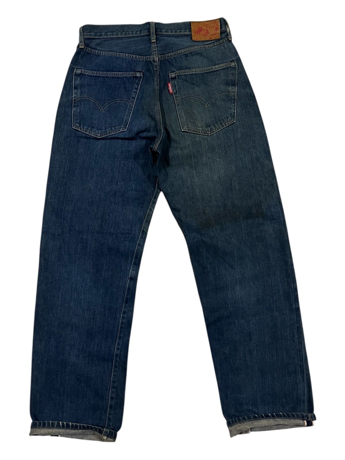 Oni Vintage Gowest Beautiful Faded Regular Selvaged Denim 501 Size US 30 / EU 46 - 1 Thumbnail