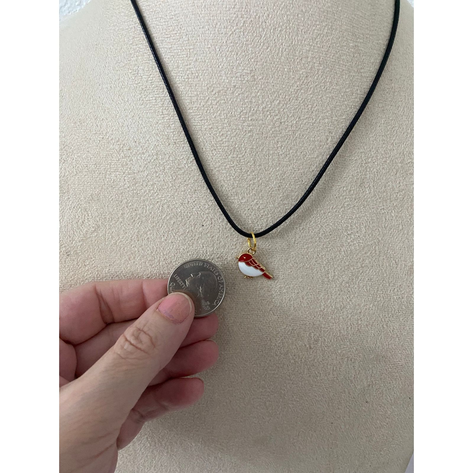 Handmade Bird pendant necklace Size ONE SIZE - 2 Thumbnail