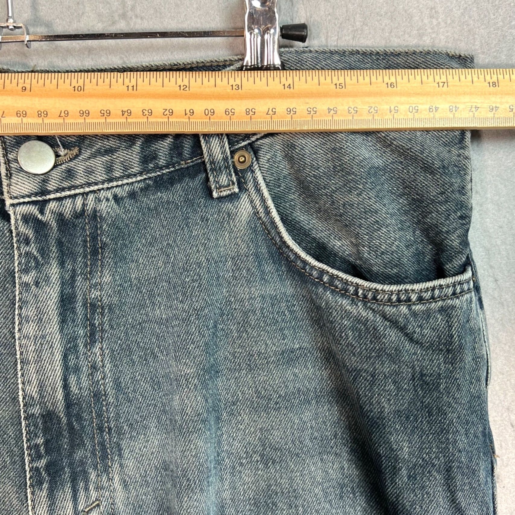 Zara Zara Jeans Mens Size 36 Straight Leg Denim 5-Pocket Blue Cotton Jeans Tight Rise Mid Vintage No Size US 36 / EU 52 - 5 Thumbnail