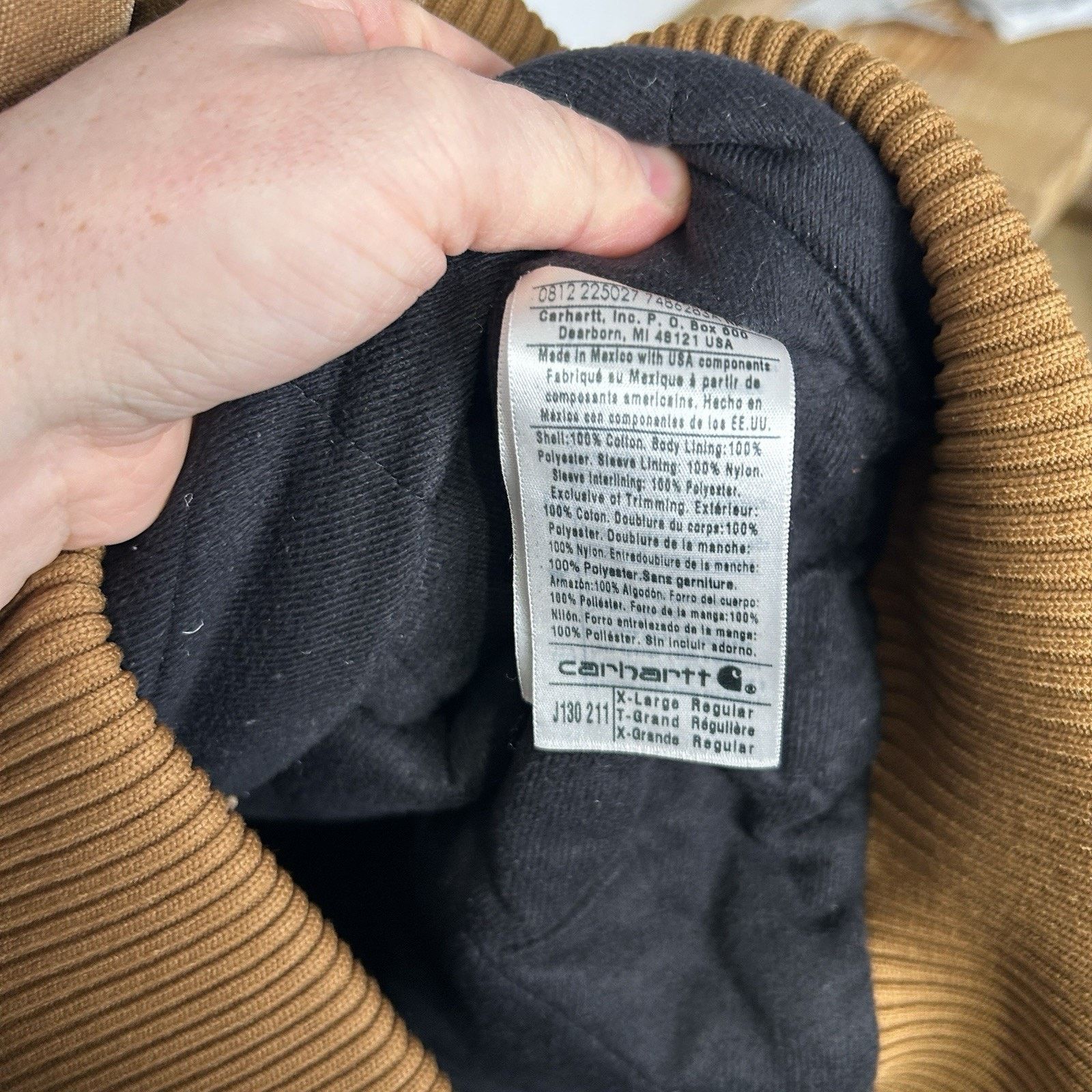 Carhartt Carhartt Hooded Quilt-Lined Active Jacket “Brown” J130-211 Size US XL / EU 56 / 4 - 14 Thumbnail