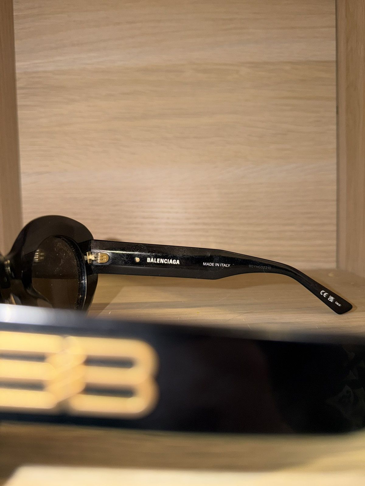 Balenciaga Balenciaga BBO235S 001 Sunglasses Black Size ONE SIZE - 12 Thumbnail