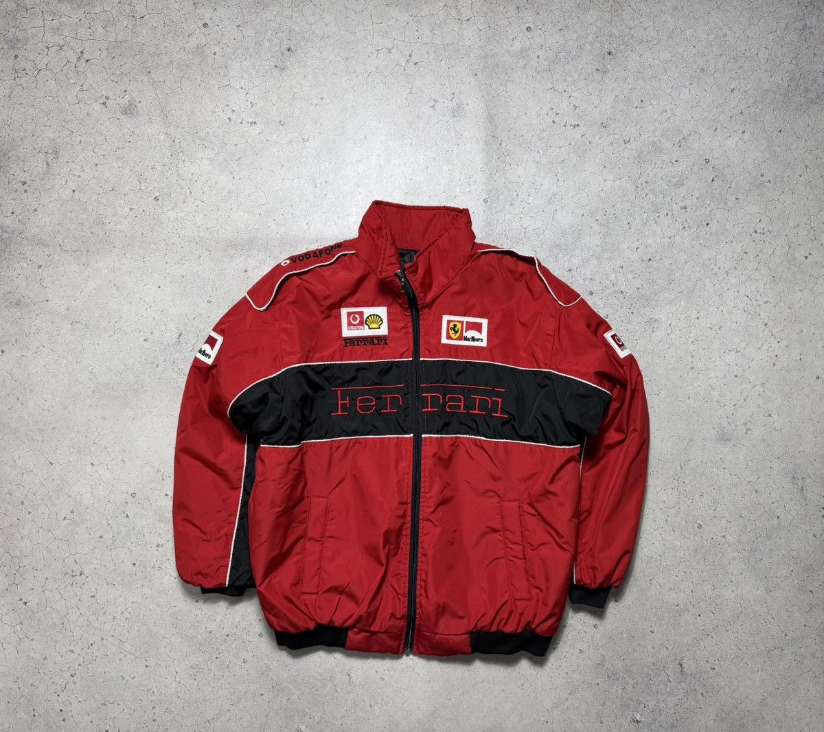 Ferrari Ferrari Vintage Racing Bomber Jacket Red Size US XL / EU 56 / 4 - 1 Thumbnail