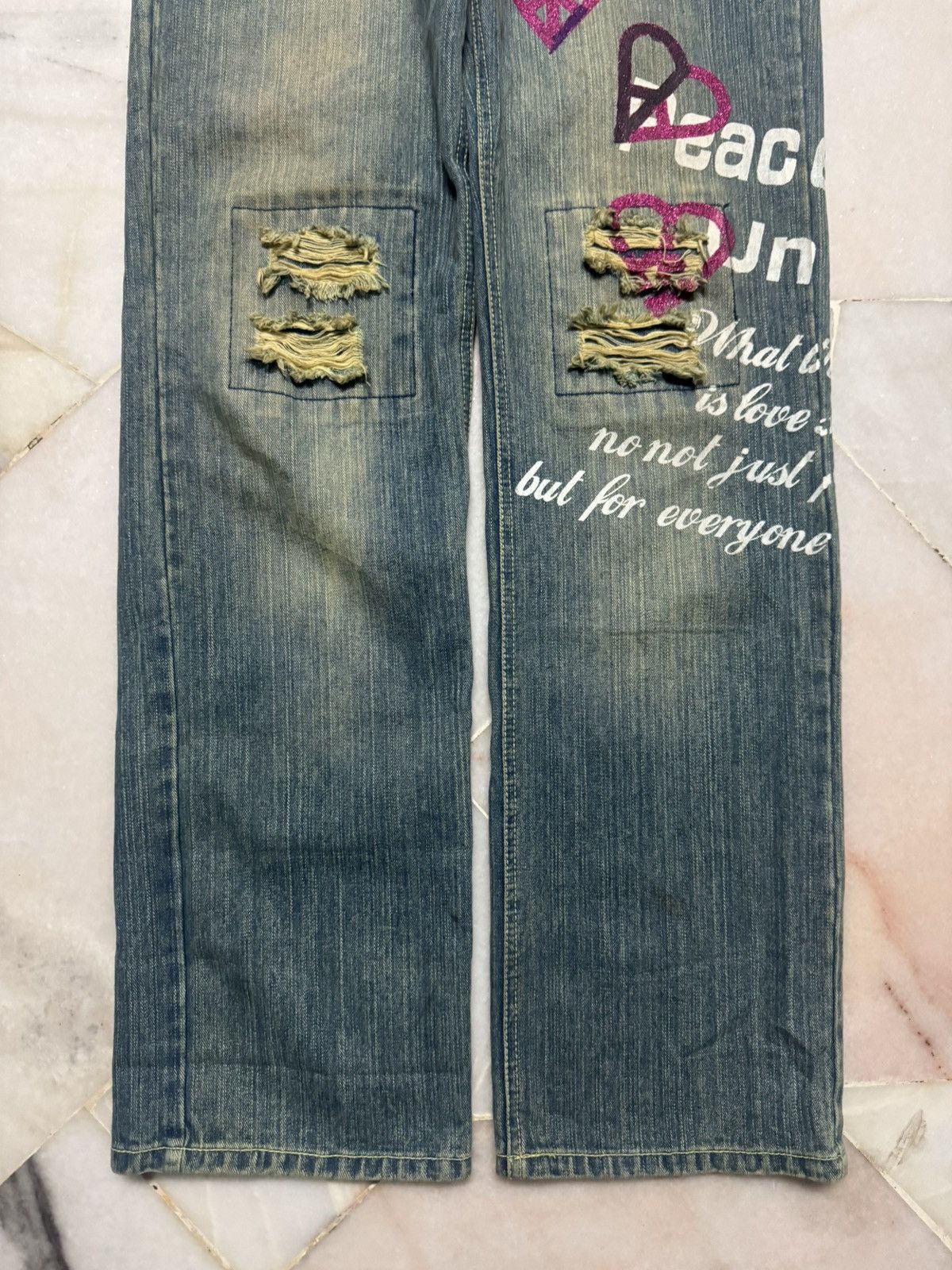 Japanese Brand 90's Jude Bloom Denim Design by Japan Mudwash Distressed Size US 30 / EU 46 - 6 Thumbnail