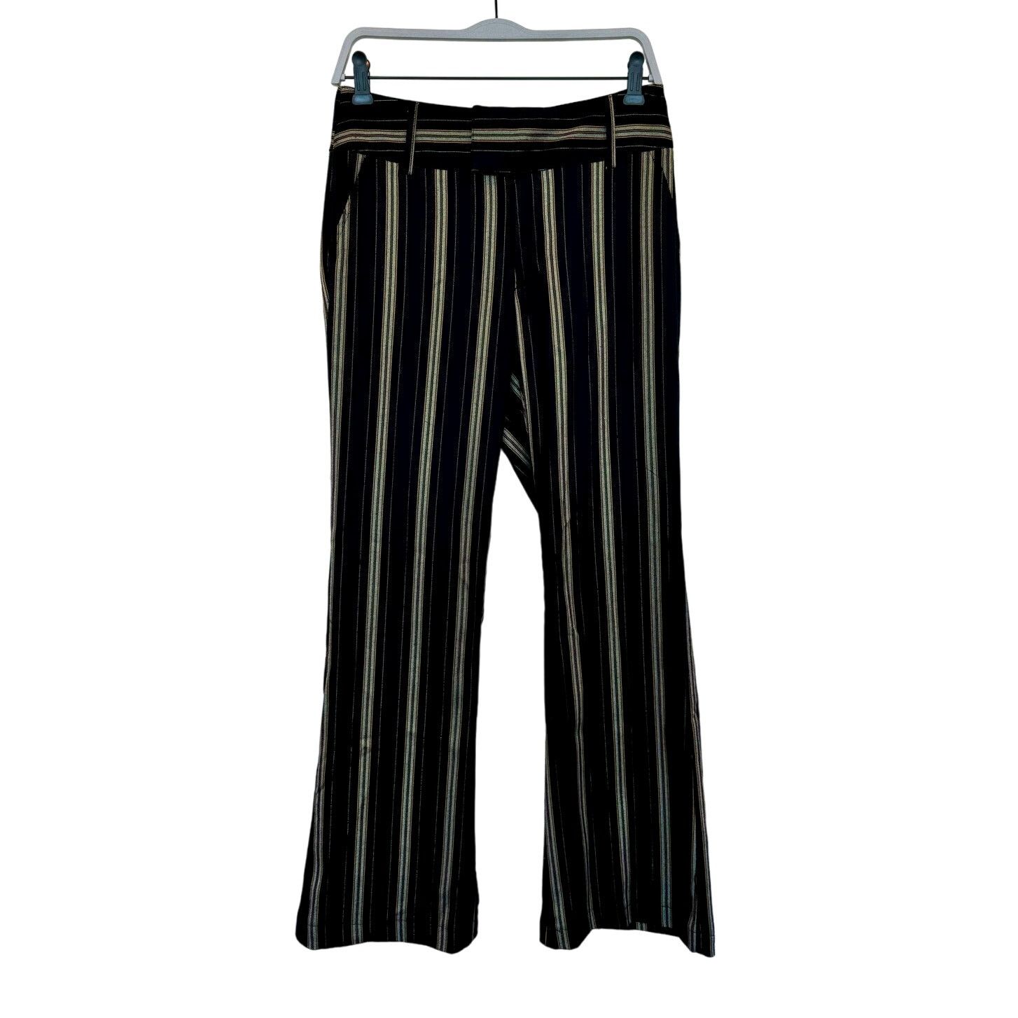 Urban Outfitters Urban Outfitters Y2K Marcella Striped Flare Trousers Size 27" / US 4 / IT 40 - 1 Thumbnail