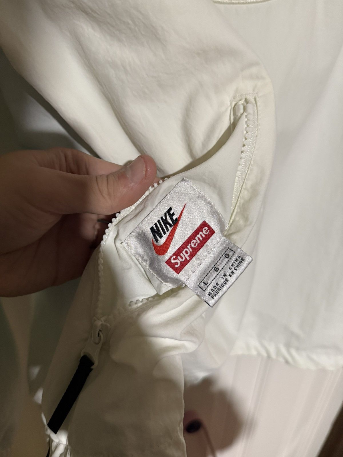Nike × Supreme Supreme x Nike Jewel Reversible Ripstop Anorak White/Blue Size US L / EU 52-54 / 3 - 8 Thumbnail