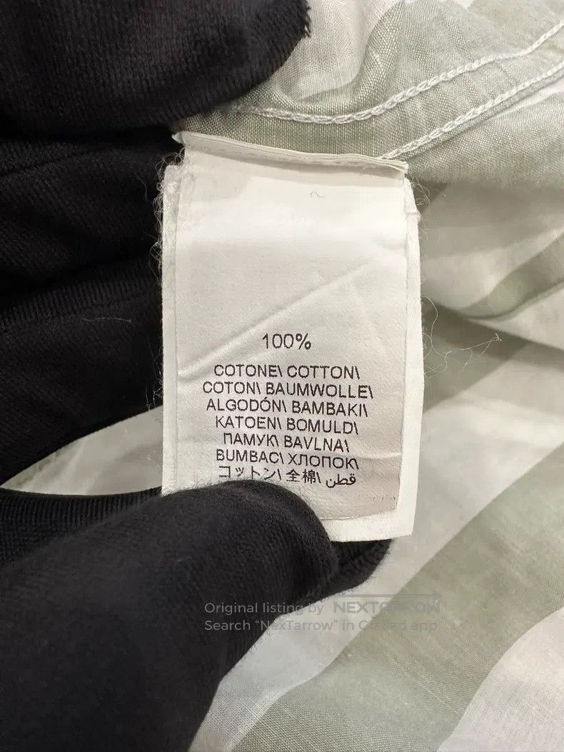 Brunello Cucinelli Brunello Cucinelli Gray and white vertical striped shirt Size US S / EU 44-46 / 1 - 5 Thumbnail