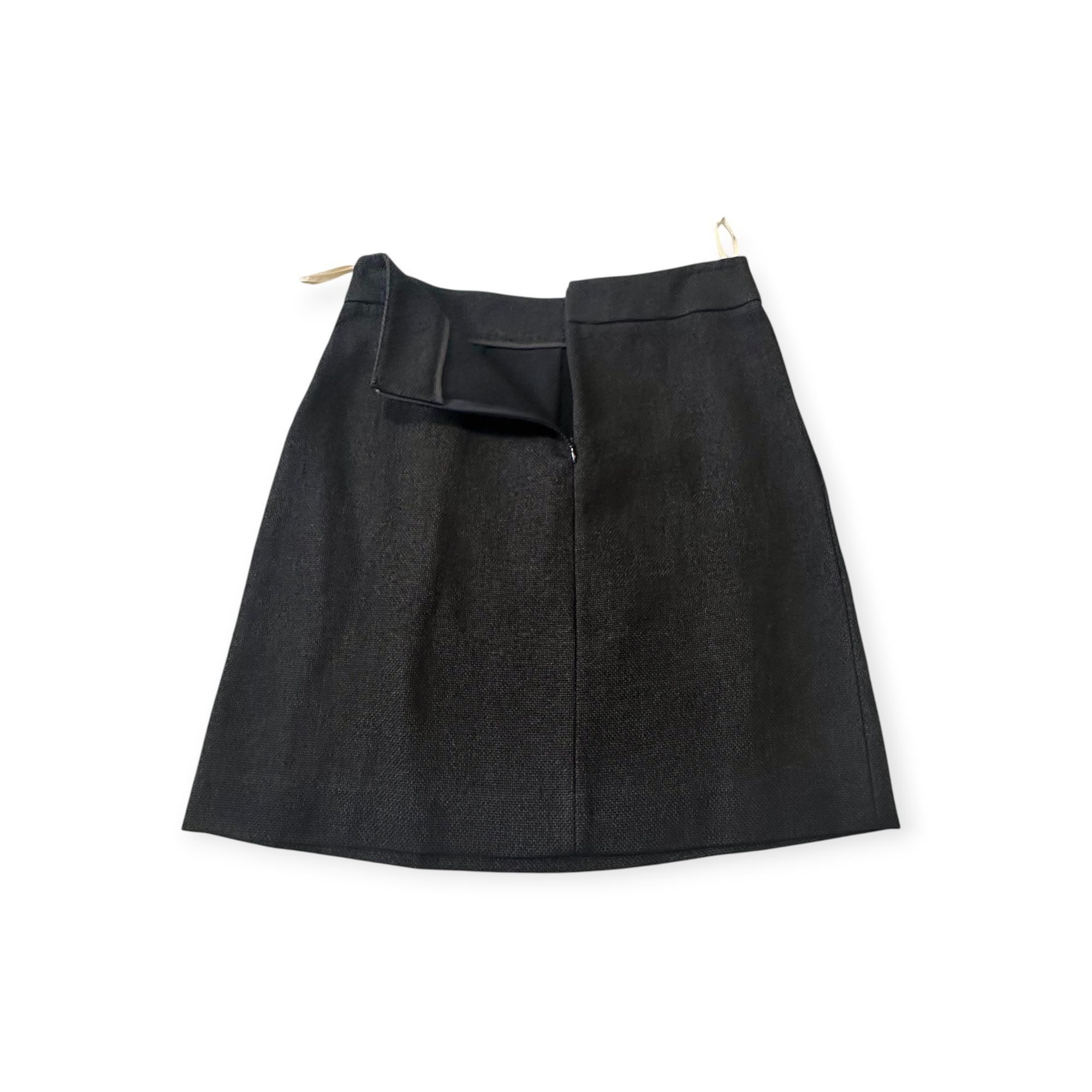 Marni Vintage Marni Textured Mini Skirt – Black/Navy, Made in Ital Size 30" / US 8 / IT 44 - 8 Thumbnail