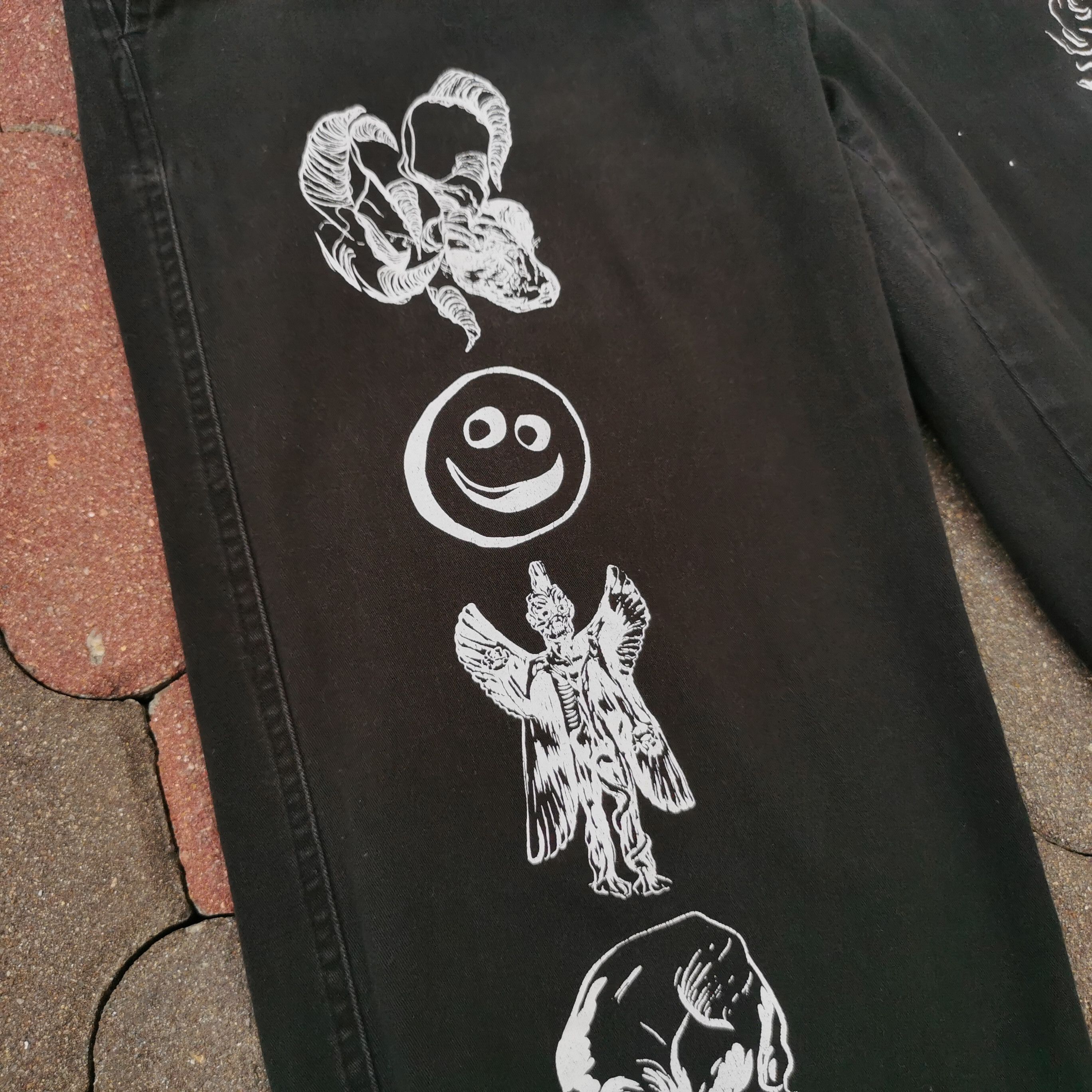 Welcome Design Store Welcome Casual Satanic Design Pants Size US 32 / EU 48 - 2 Thumbnail